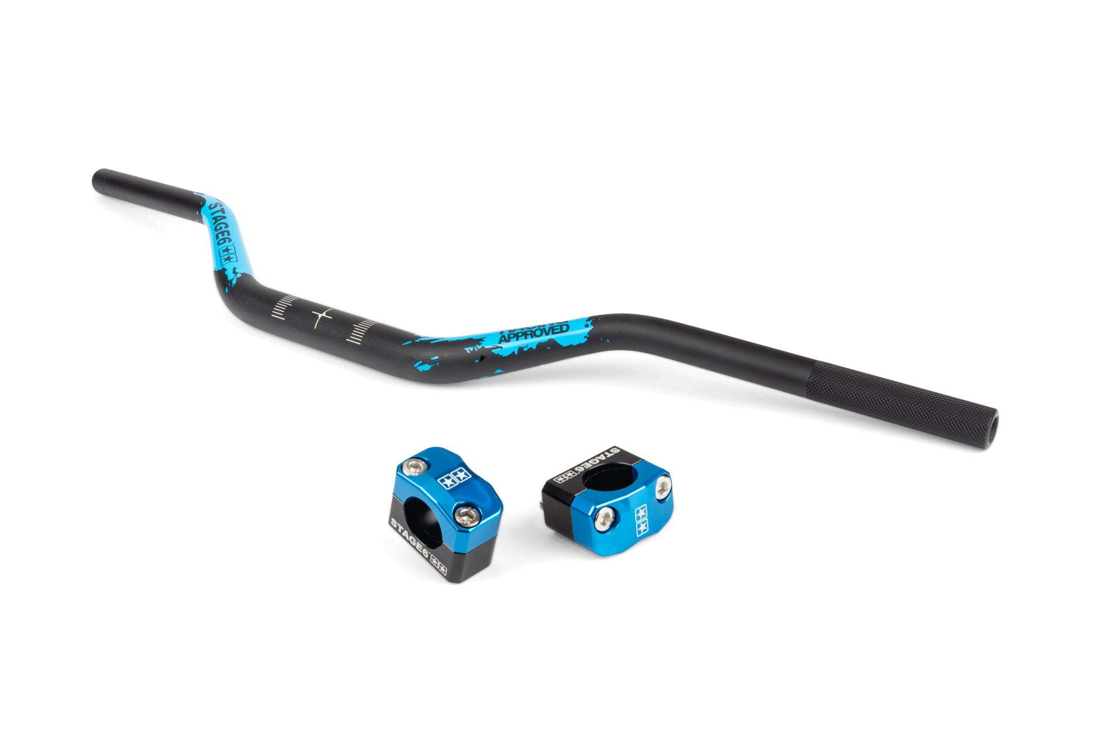 Image of Crosslenker 28mm + Lenkerklemmen Stage6 Blau