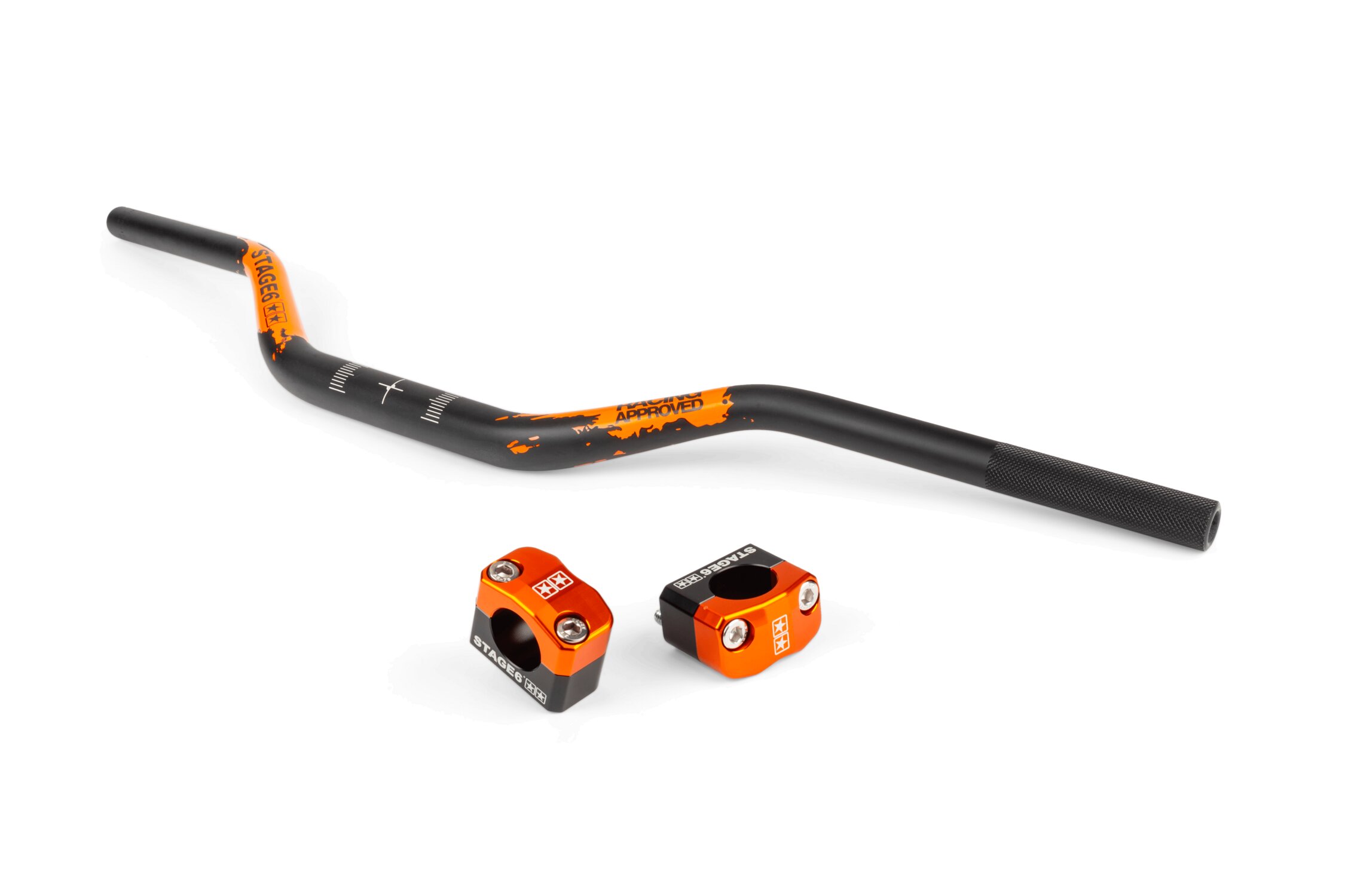 Image of Crosslenker 28mm + Lenkerklemmen Stage6 Orange