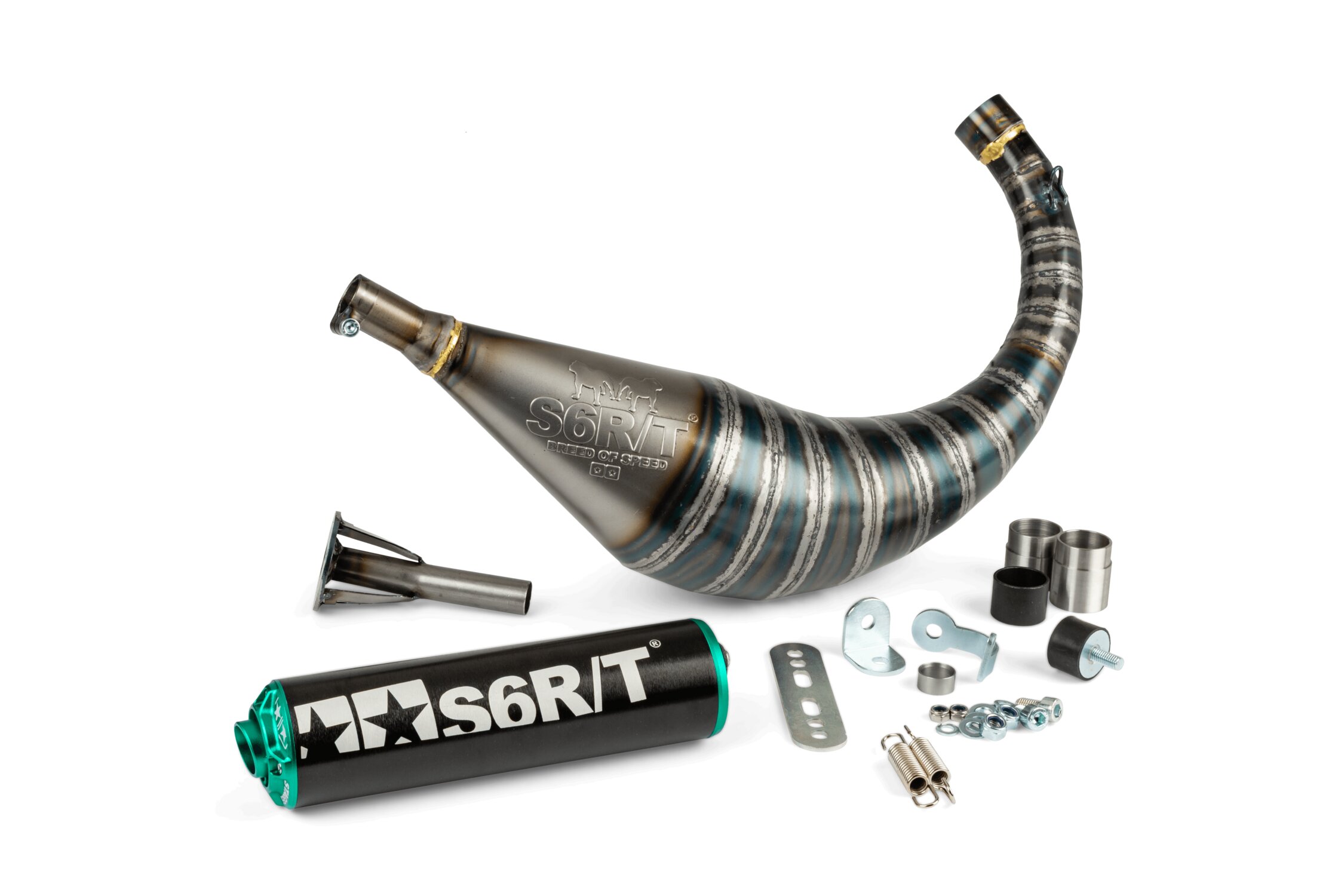 Image of Auspuff Stage6 R/T 70 - 80 AM6 Schwarz / Türkis