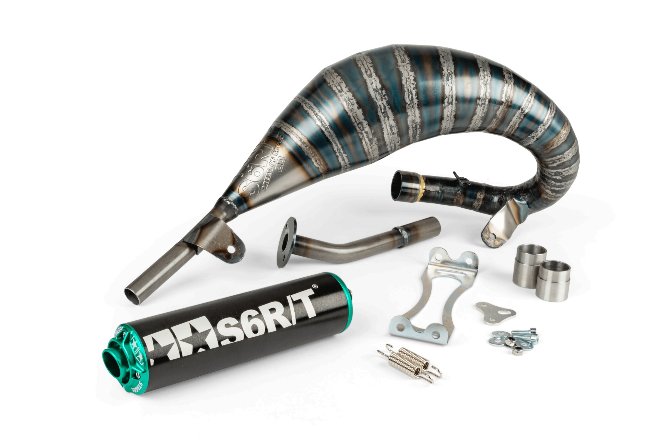 Image of Auspuff Stage6 R/T 70 - 80 Beta RR bis 2021 Schwarz / Türkis