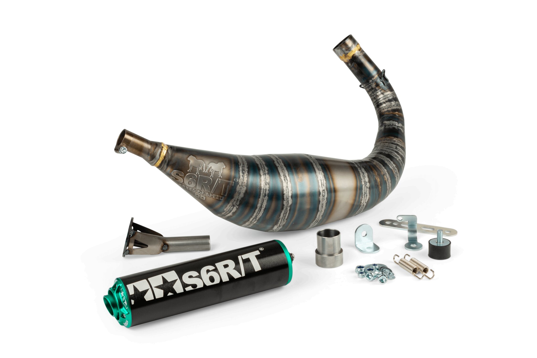 Image of Auspuff Stage6 R/T 90 - 100 AM6 Schwarz / Türkis