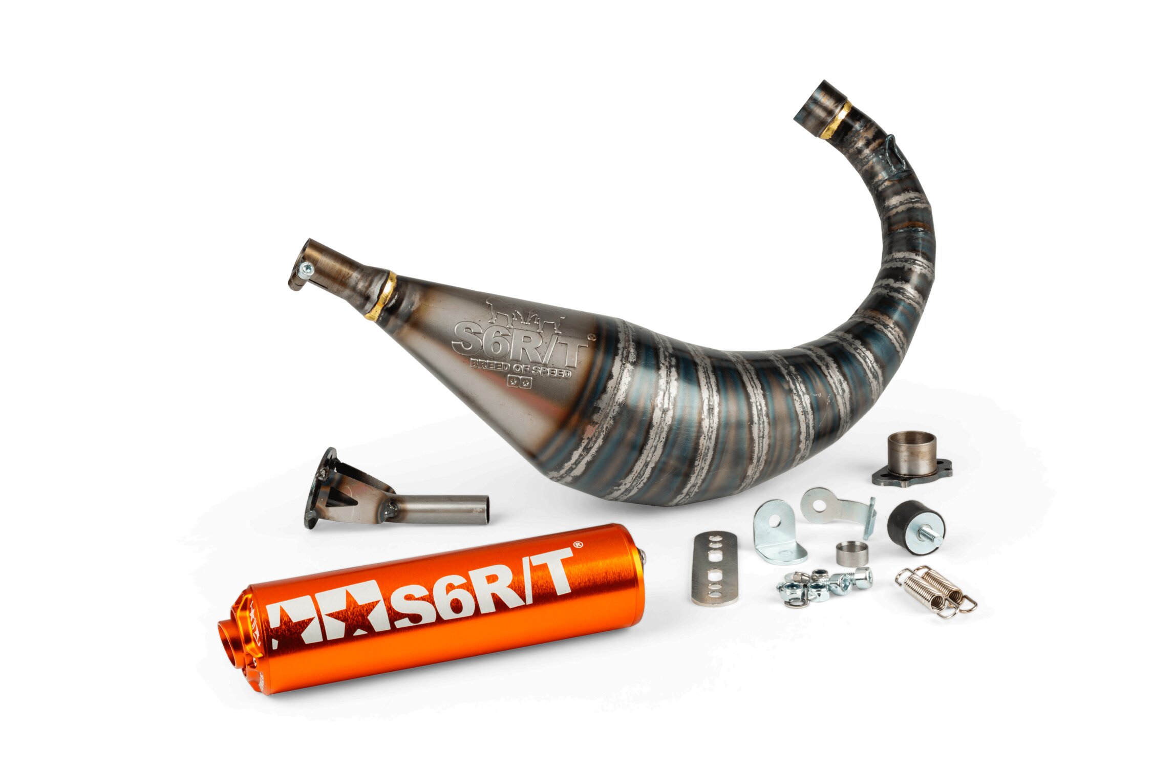 Image of Auspuff Stage6 R/T 70 - 80 Derbi Orange