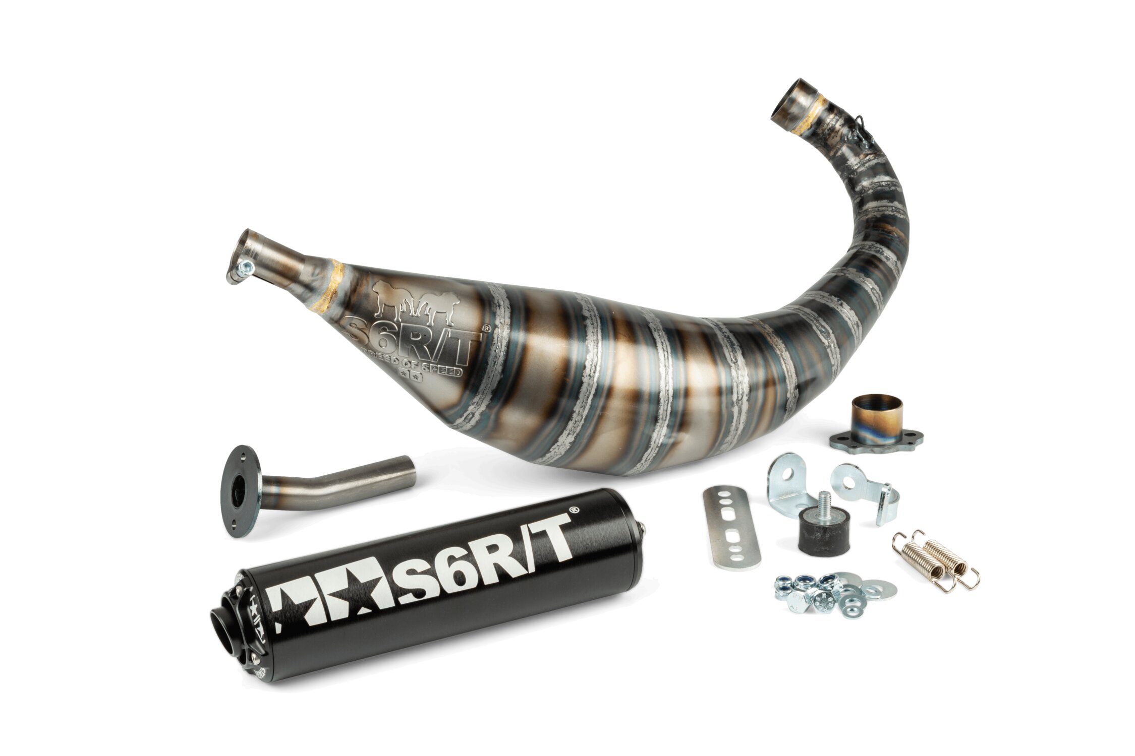 Image of Auspuff Stage6 R/T 80 - 90 Derbi Schwarz