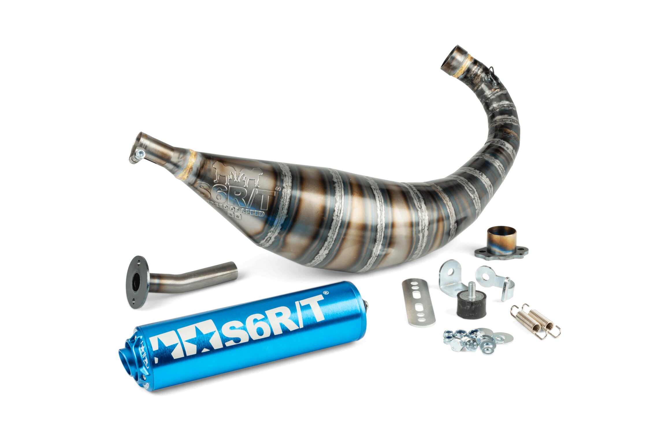 Image of Auspuff Stage6 R/T 80 - 90 Derbi Blau
