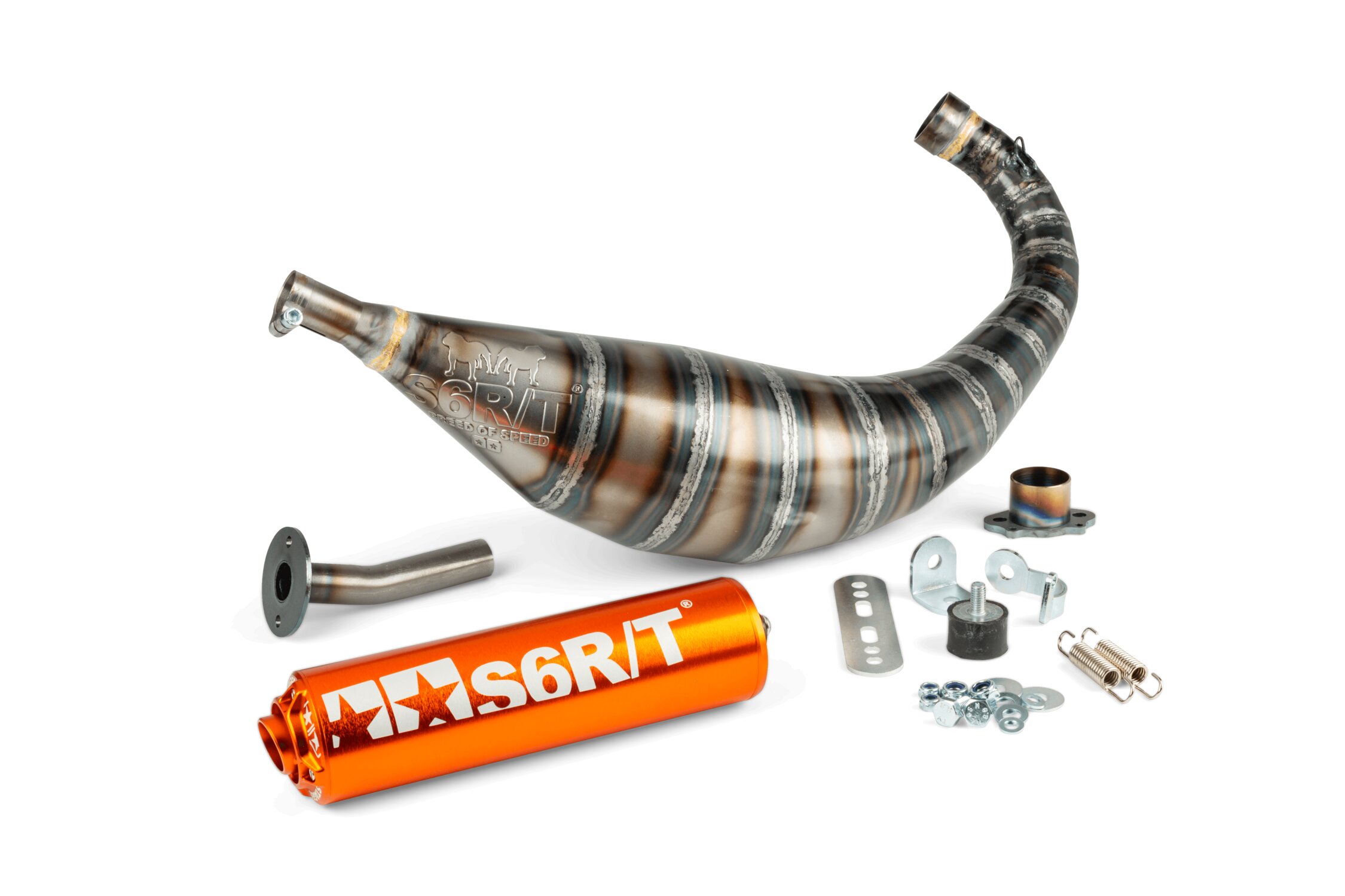 Image of Auspuff Stage6 R/T 80 - 90 Derbi Orange