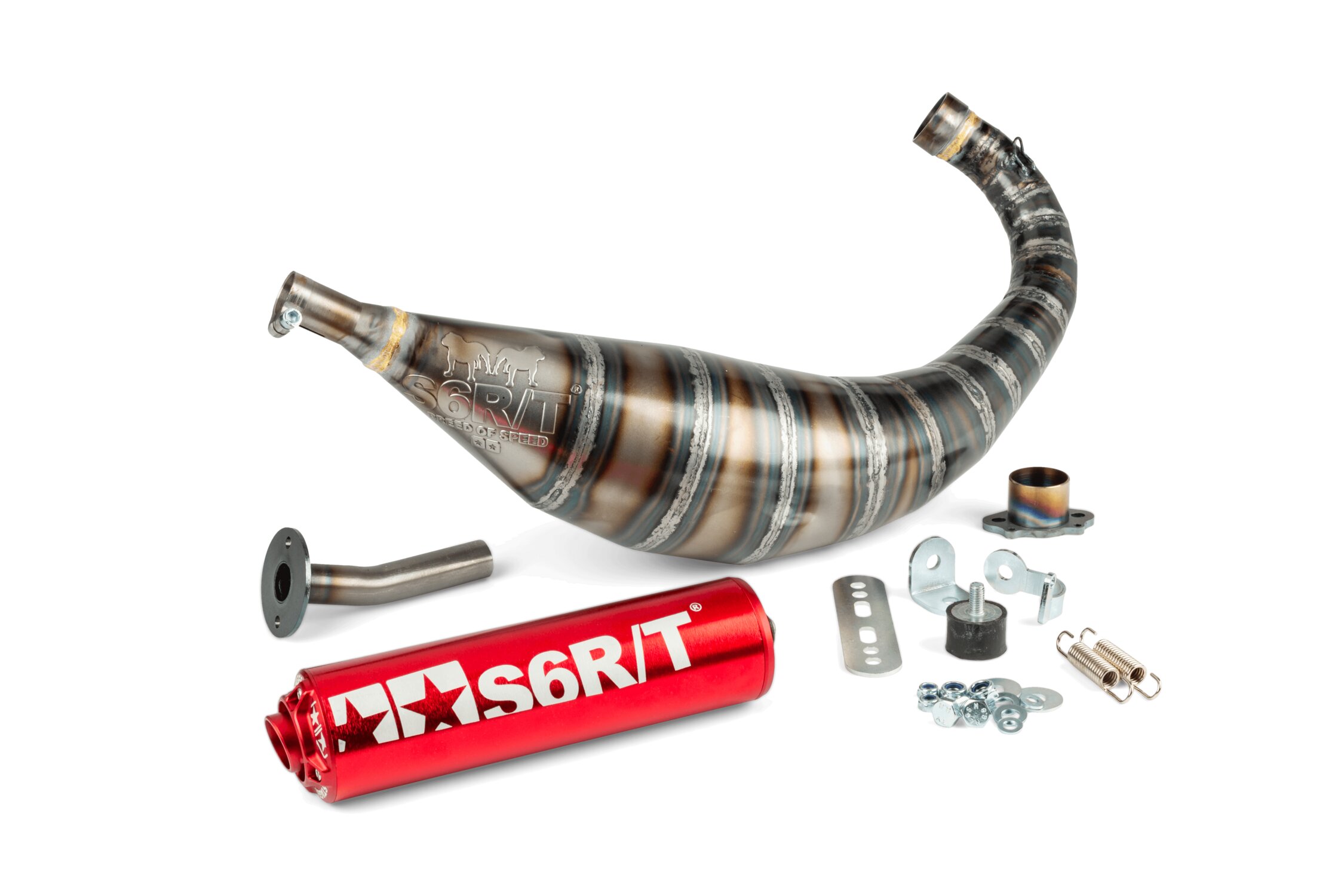 Image of Auspuff Stage6 R/T 80 - 90 Derbi Rot