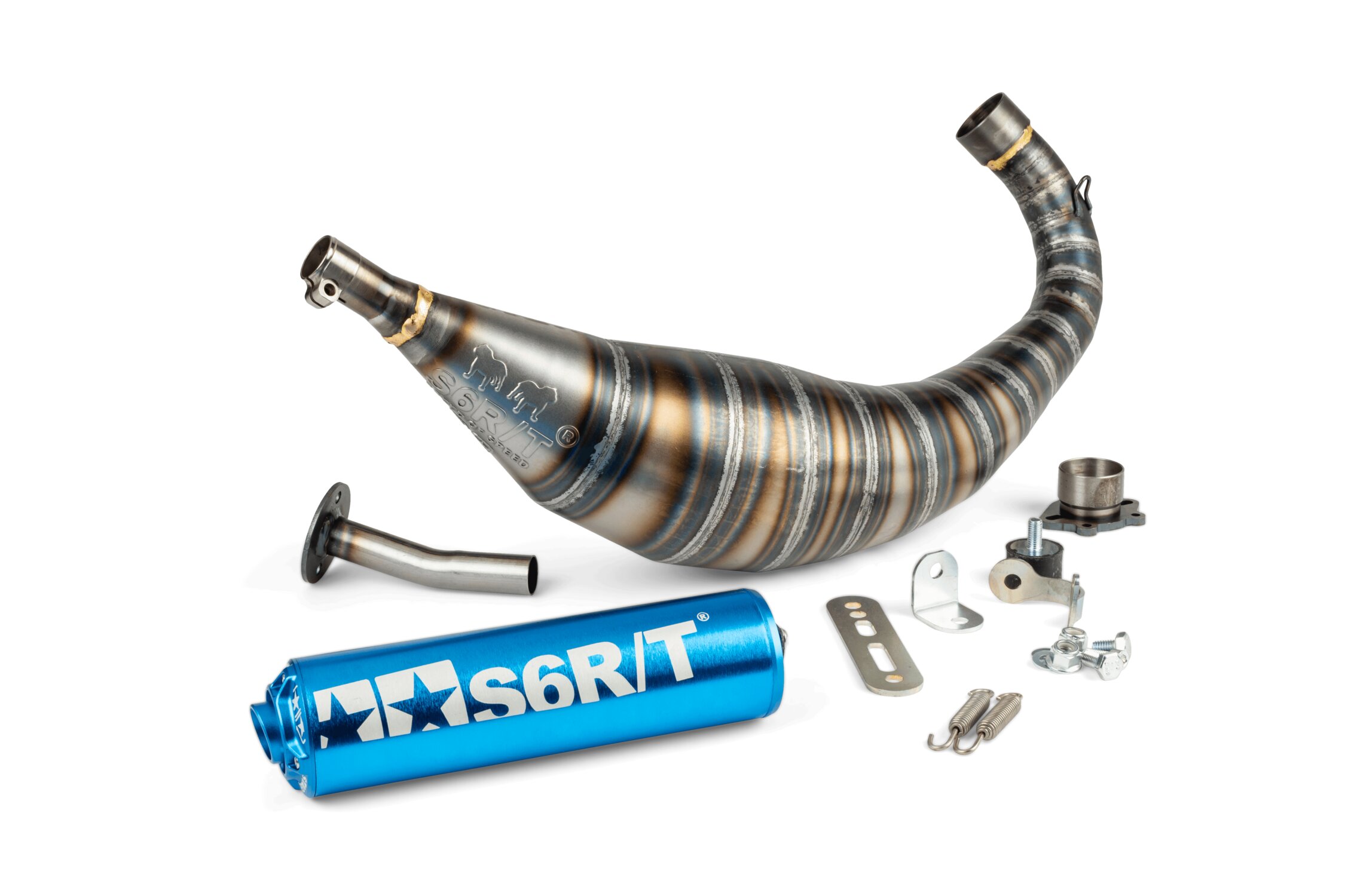 Image of Auspuff Stage6 R/T 90 - 100 Derbi Blau