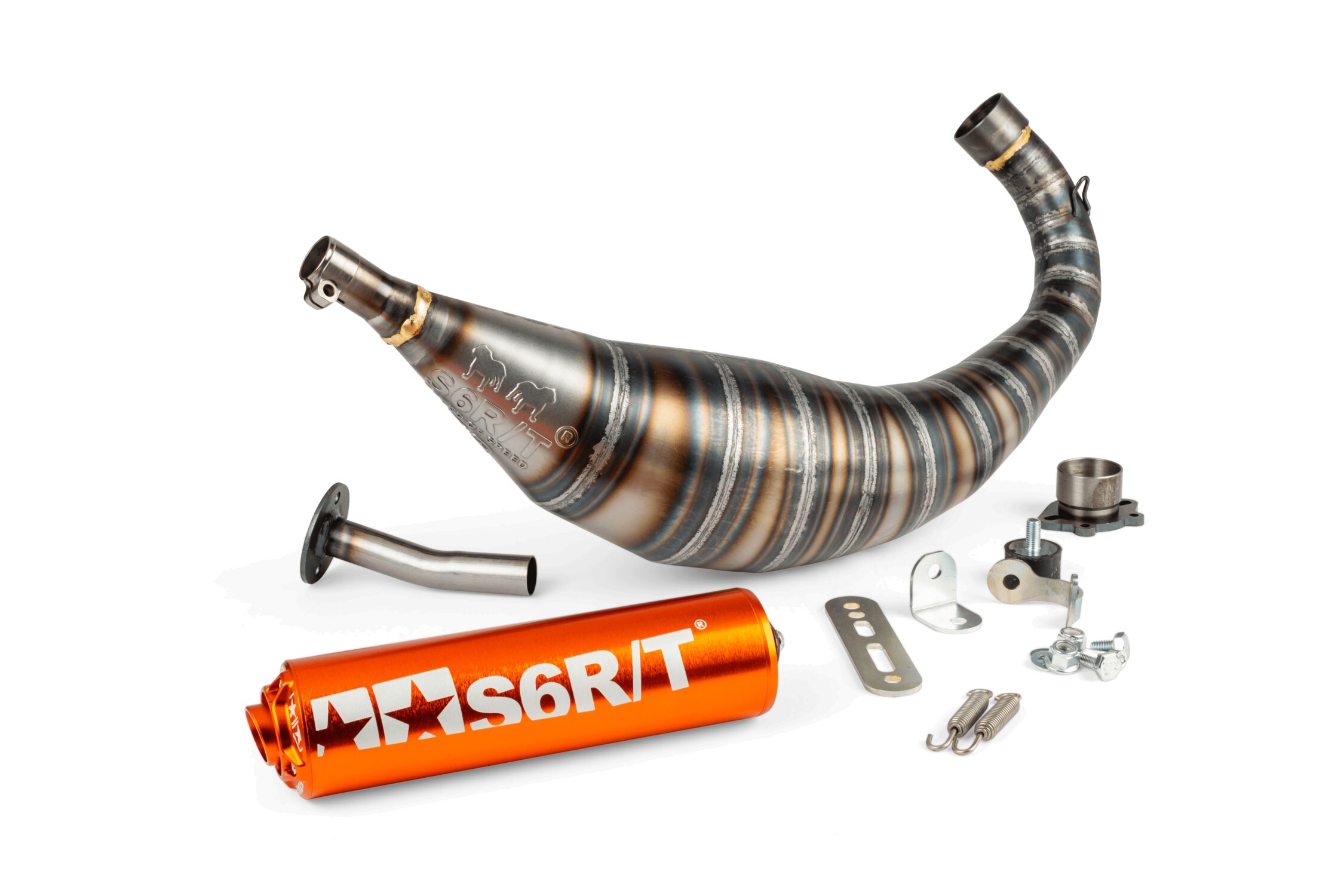 Image of Auspuff Stage6 R/T 90 - 100 Derbi Orange