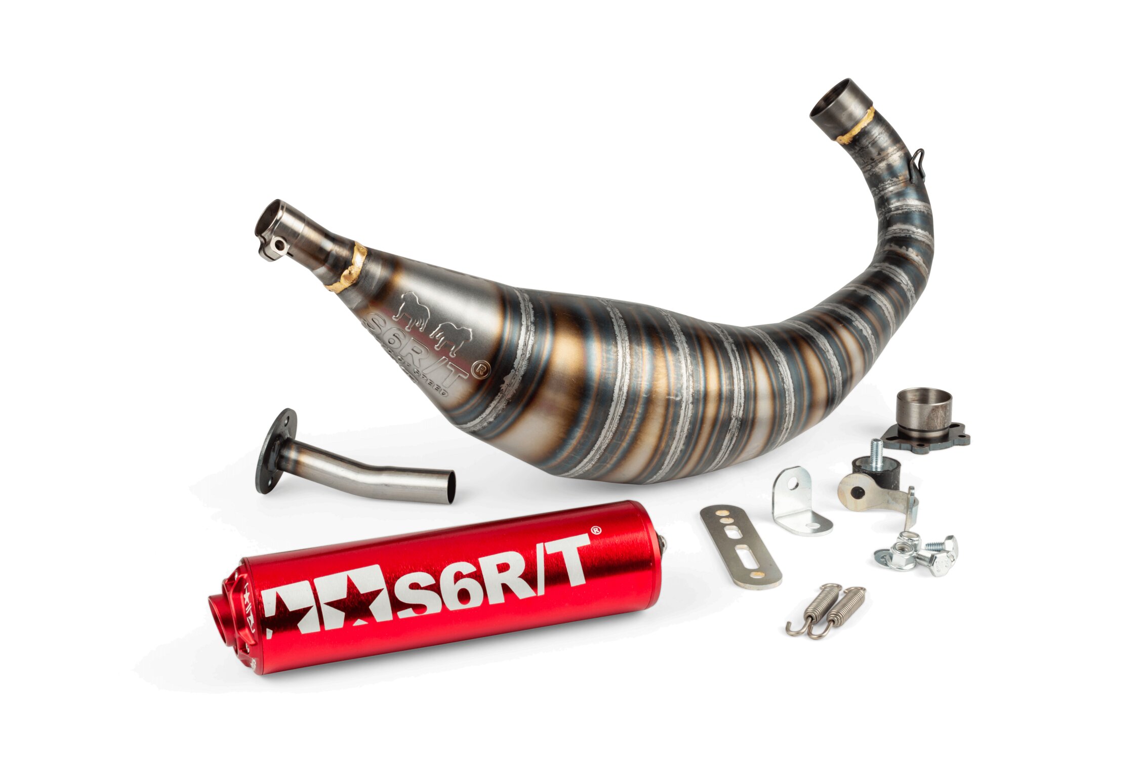 Image of Auspuff Stage6 R/T 90 - 100 Derbi Rot