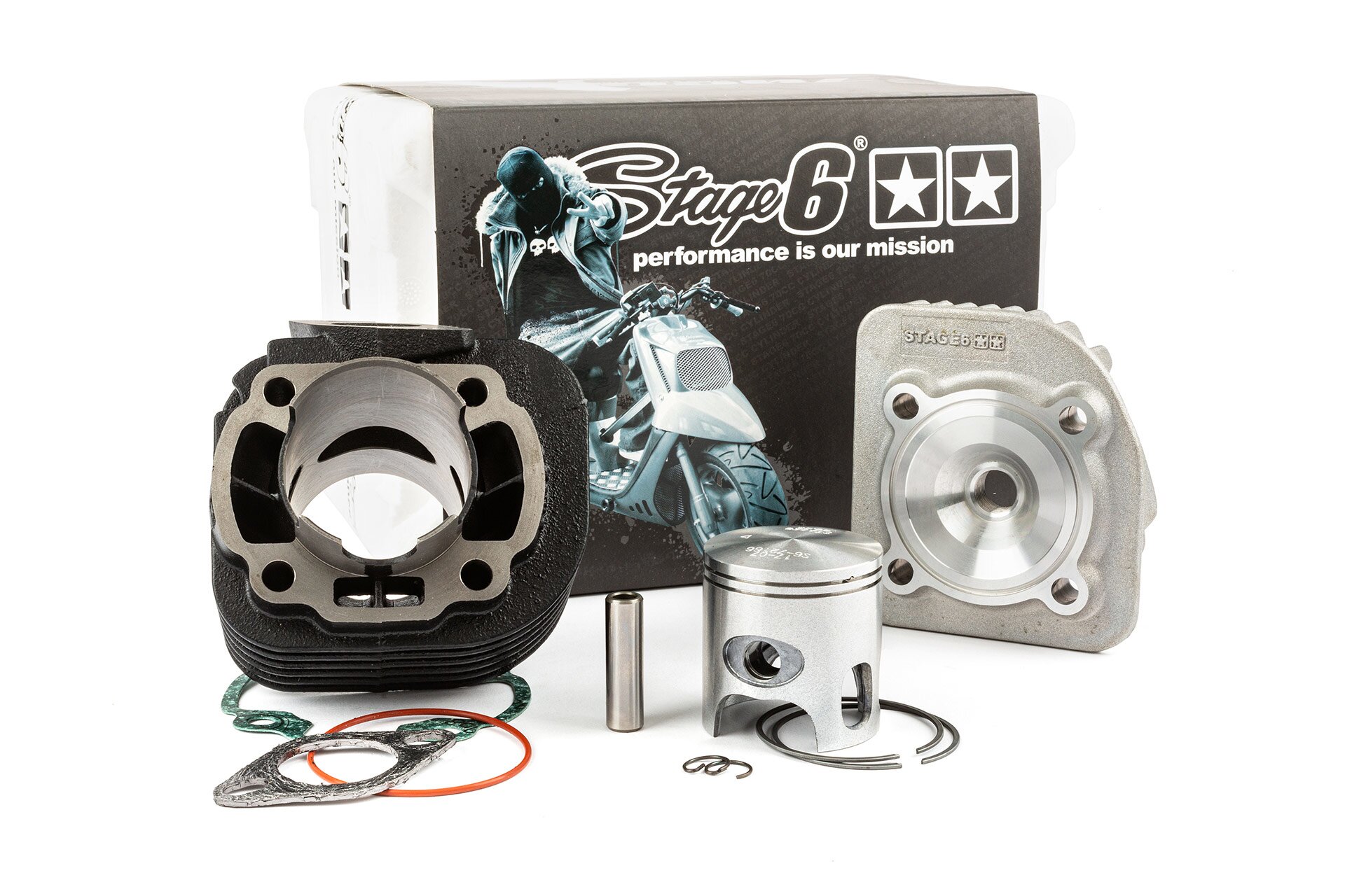 Image of Zylinder Kit Stage6 Streetrace 70ccm 10mm China 2T