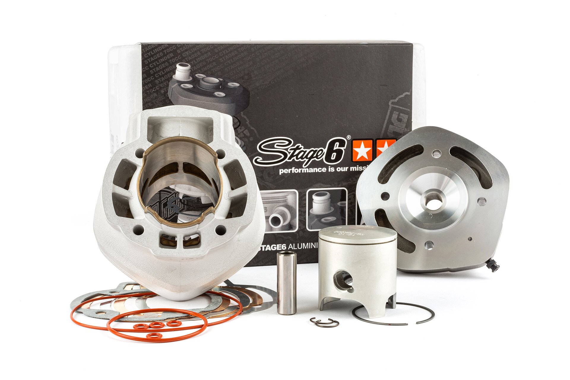 Image of Zylinder Kit Stage6 Racing 70ccm MK2 Piaggio LC