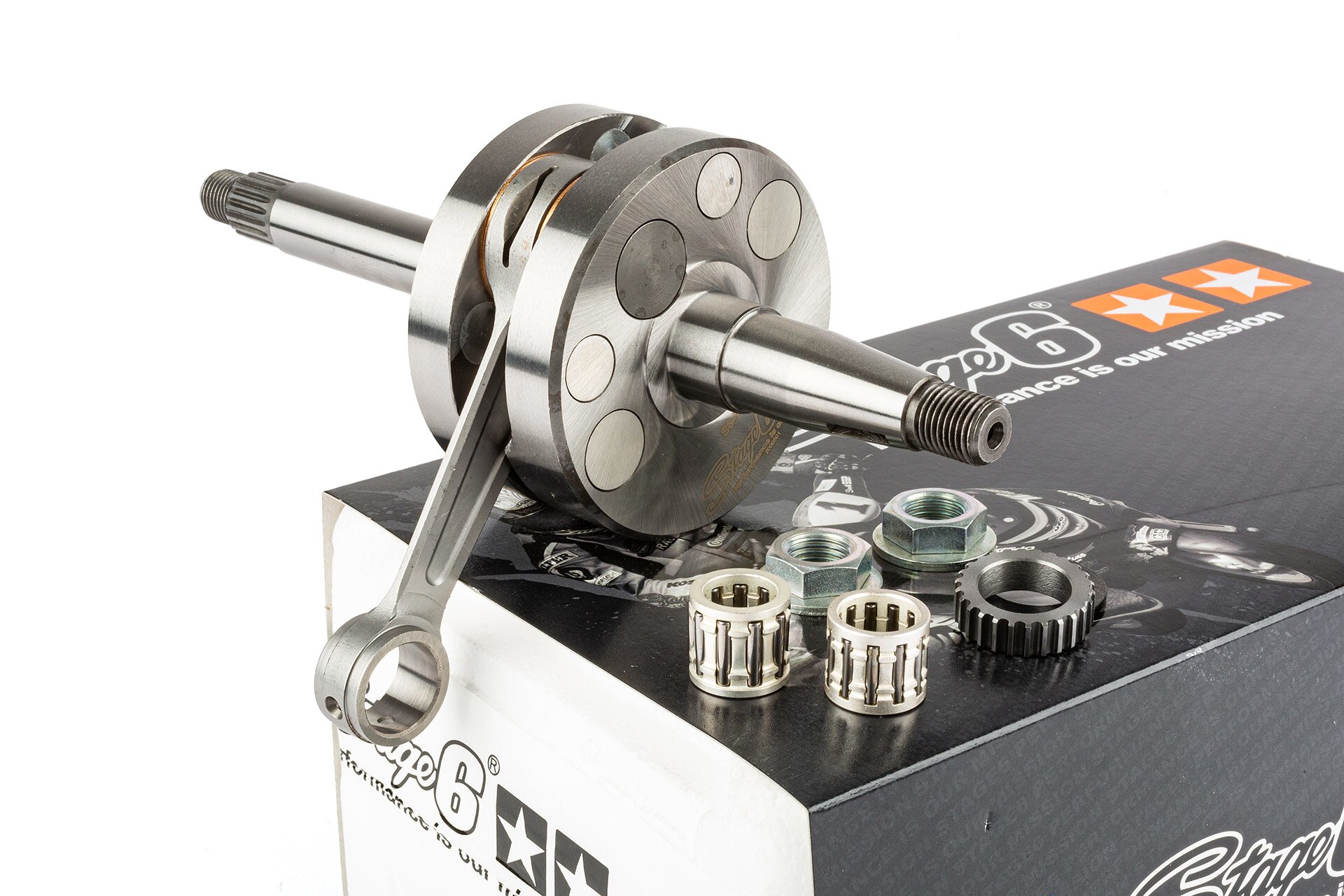 Image of Kurbelwelle Stage6 R/T 44mm Hub / 90mm Pleuel Piaggio / Vespa