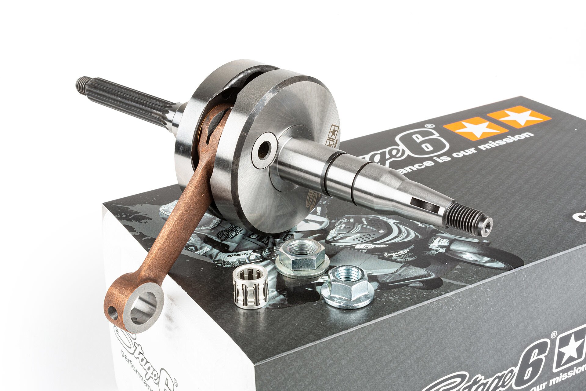 Image of Kurbelwelle Stage6 HPC MK2 10mm KoBo Minarelli liegend