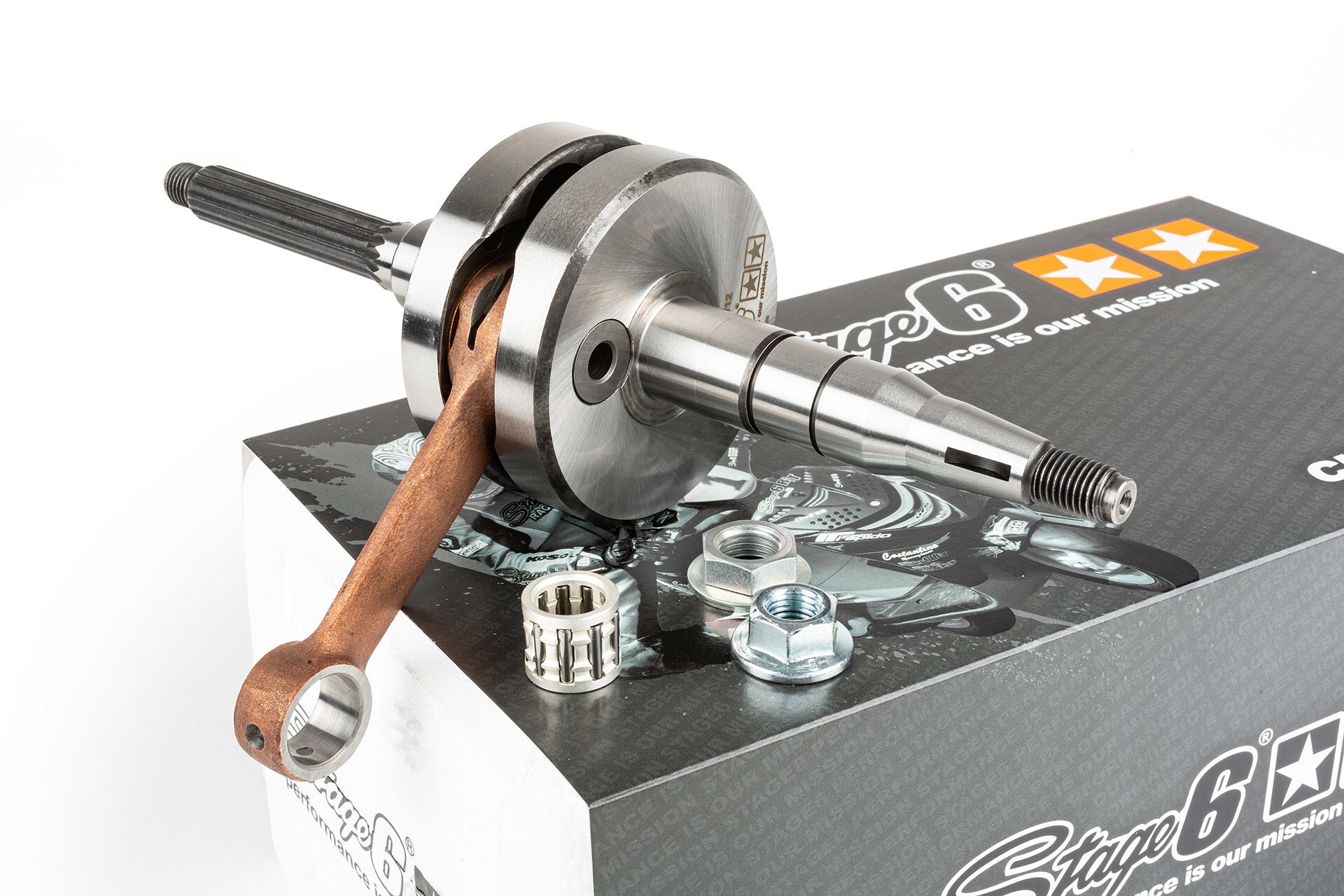 Image of Kurbelwelle Stage6 HPC MK2 12mm KoBo Minarelli liegend