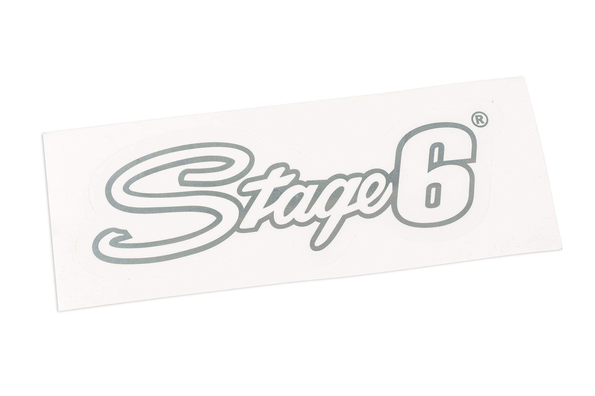 Image of Aufkleber Stage6, 20x6cm, silber