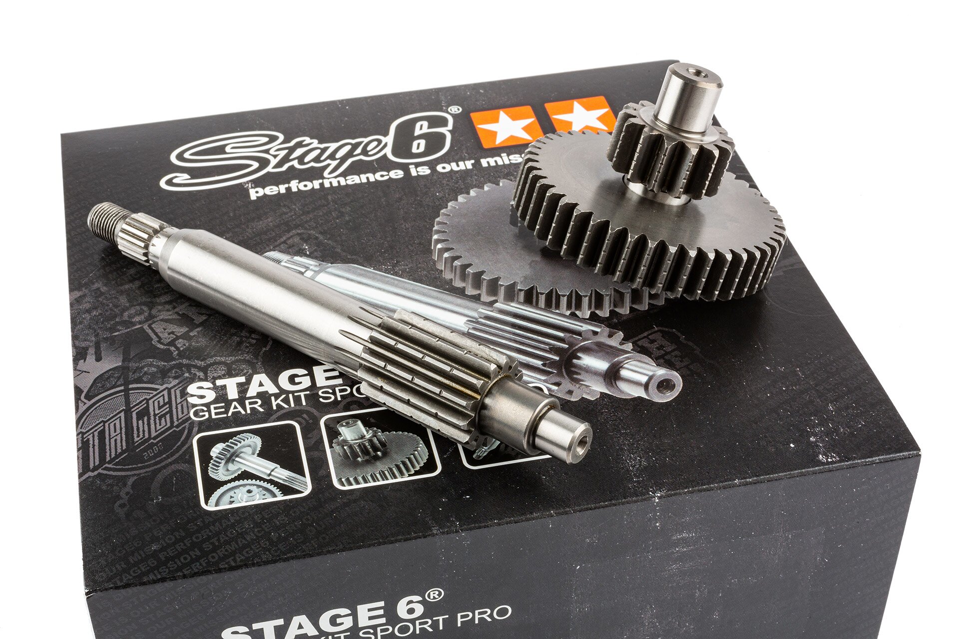 Image of Getriebe Stage6 Primär 13/43 (3,31) Minarelli Z14 original Zwischenwelle