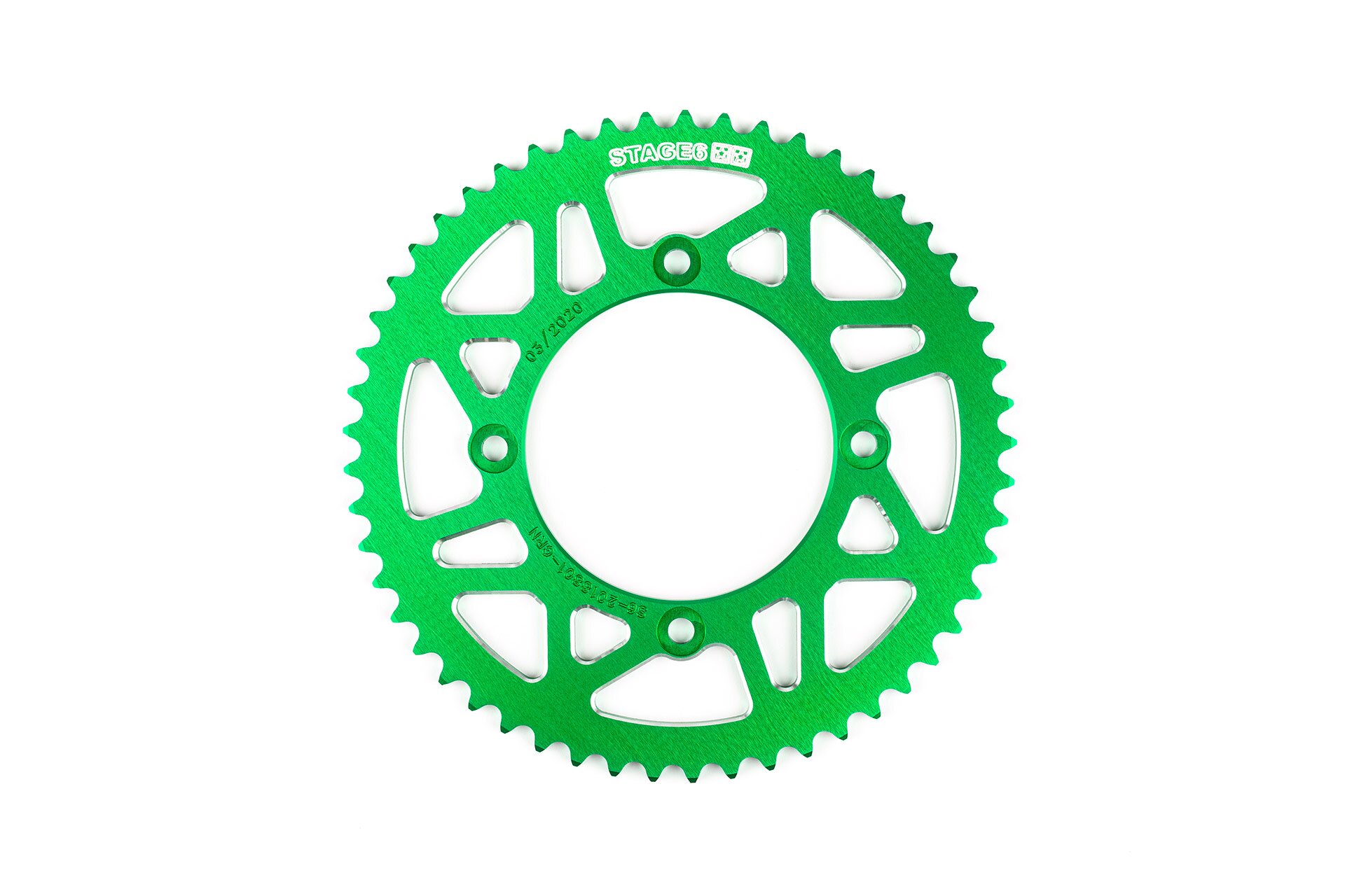 Image of Kettenrad 53 Zähne - 420 Stage6 Alu CNC grün Beta RR