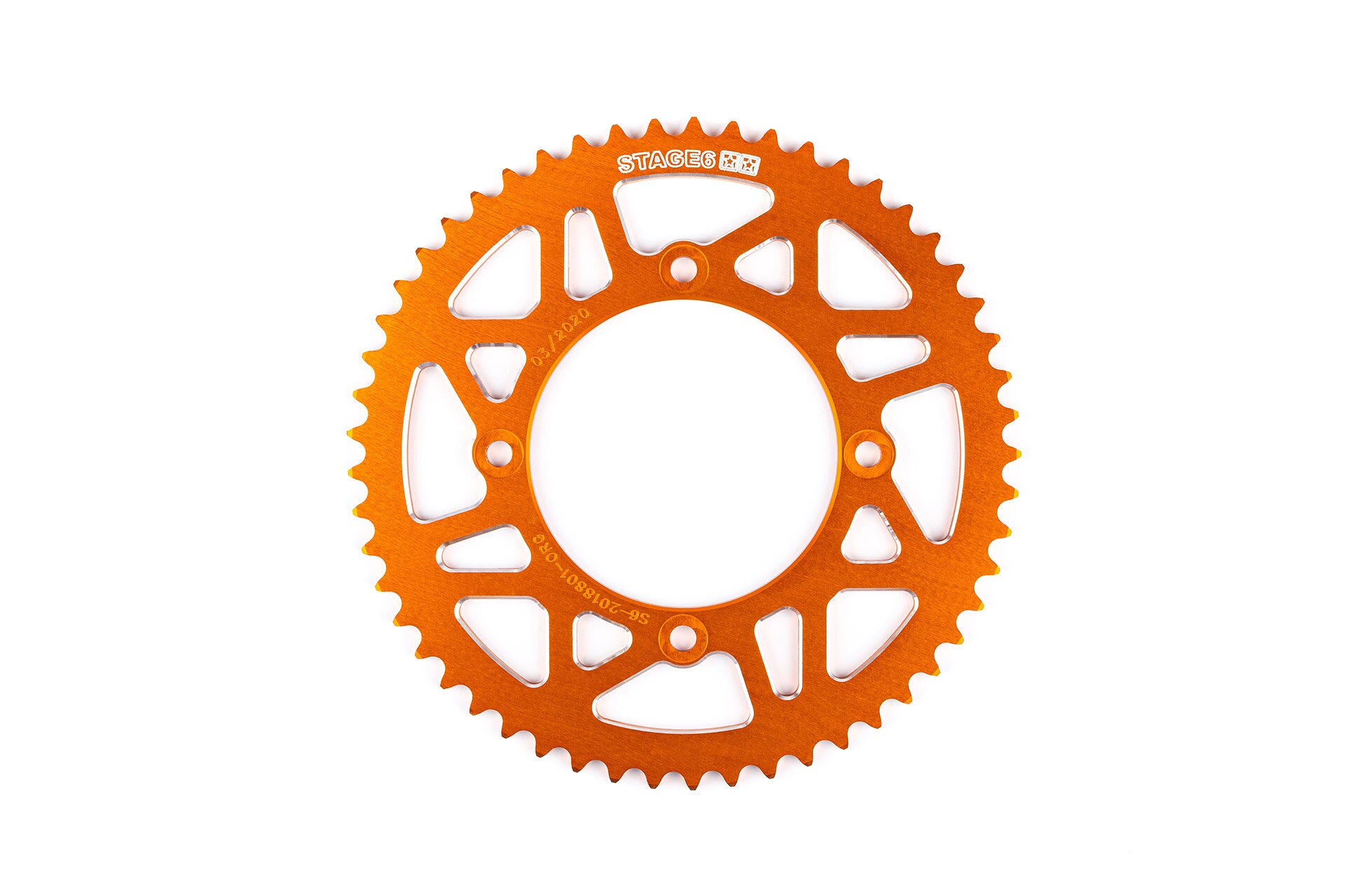 Image of Kettenrad 53 Zähne - 420 Stage6 alu CNC orange Beta RR