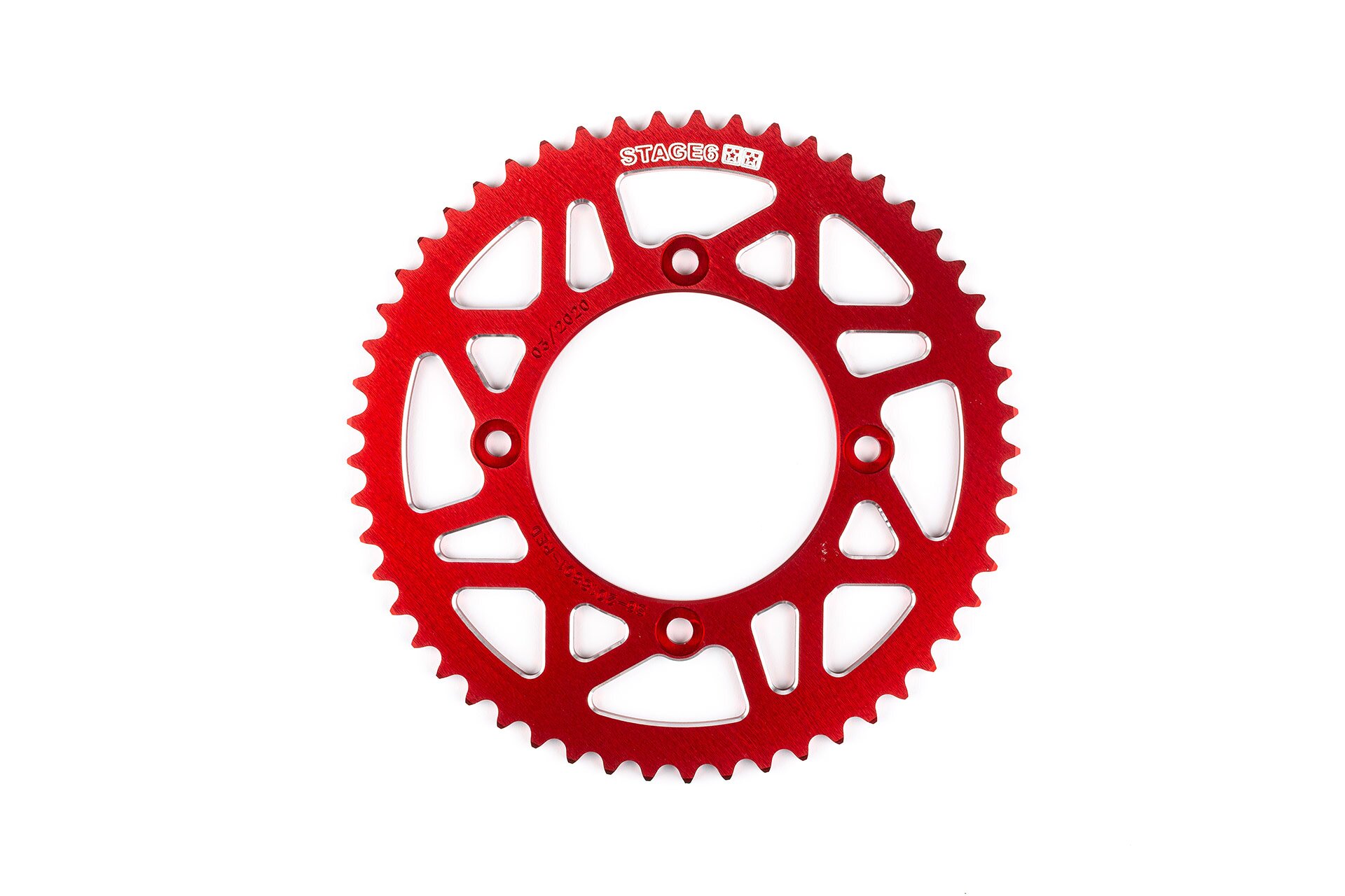 Image of Kettenrad 53 Zähne - 420 Stage6 Alu CNC rot Beta RR