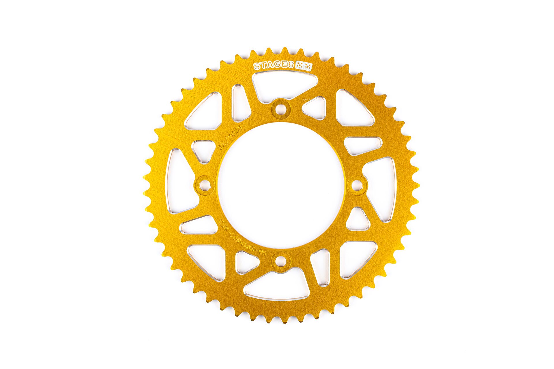 Image of Kettenrad 53 Zähne - 420 Stage6 Alu CNC gelb Beta RR