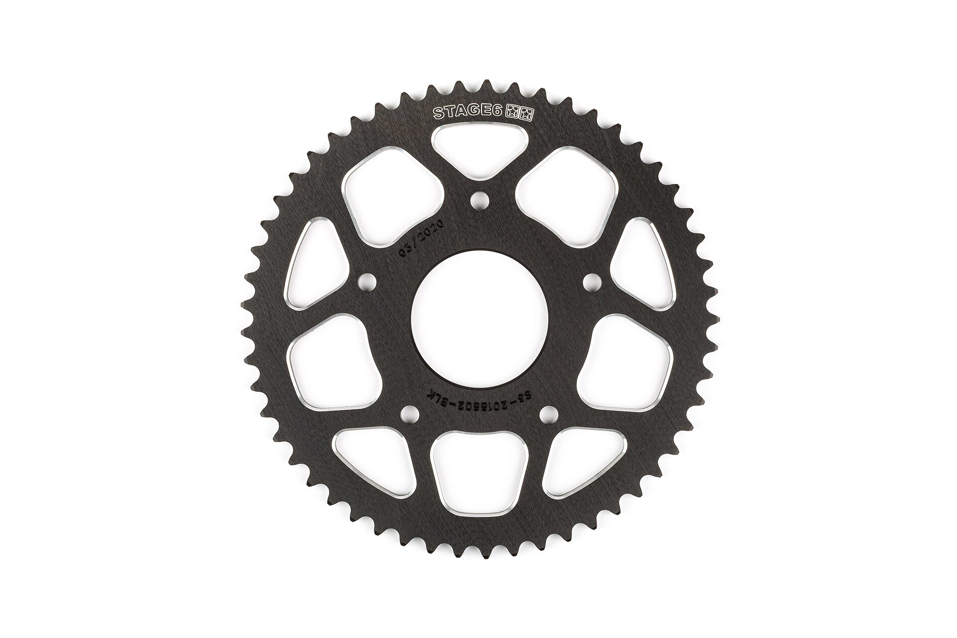 Image of Kettenrad Z53 - 420 Stage6 Alu CNC schwarz Peugeot / Rieju