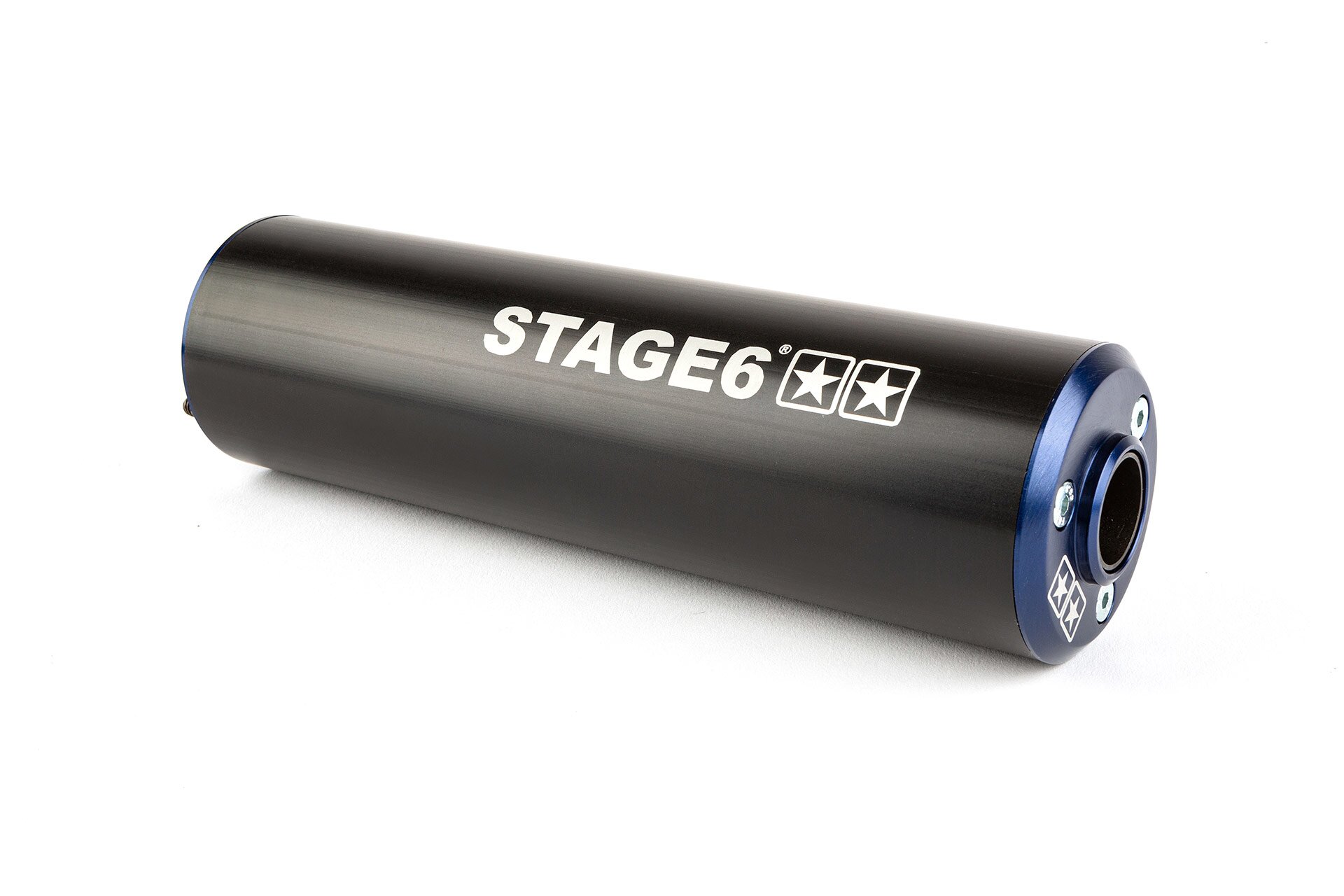 Image of Endschalldämpfer Stage6 50 - 80cc links blau / schwarz