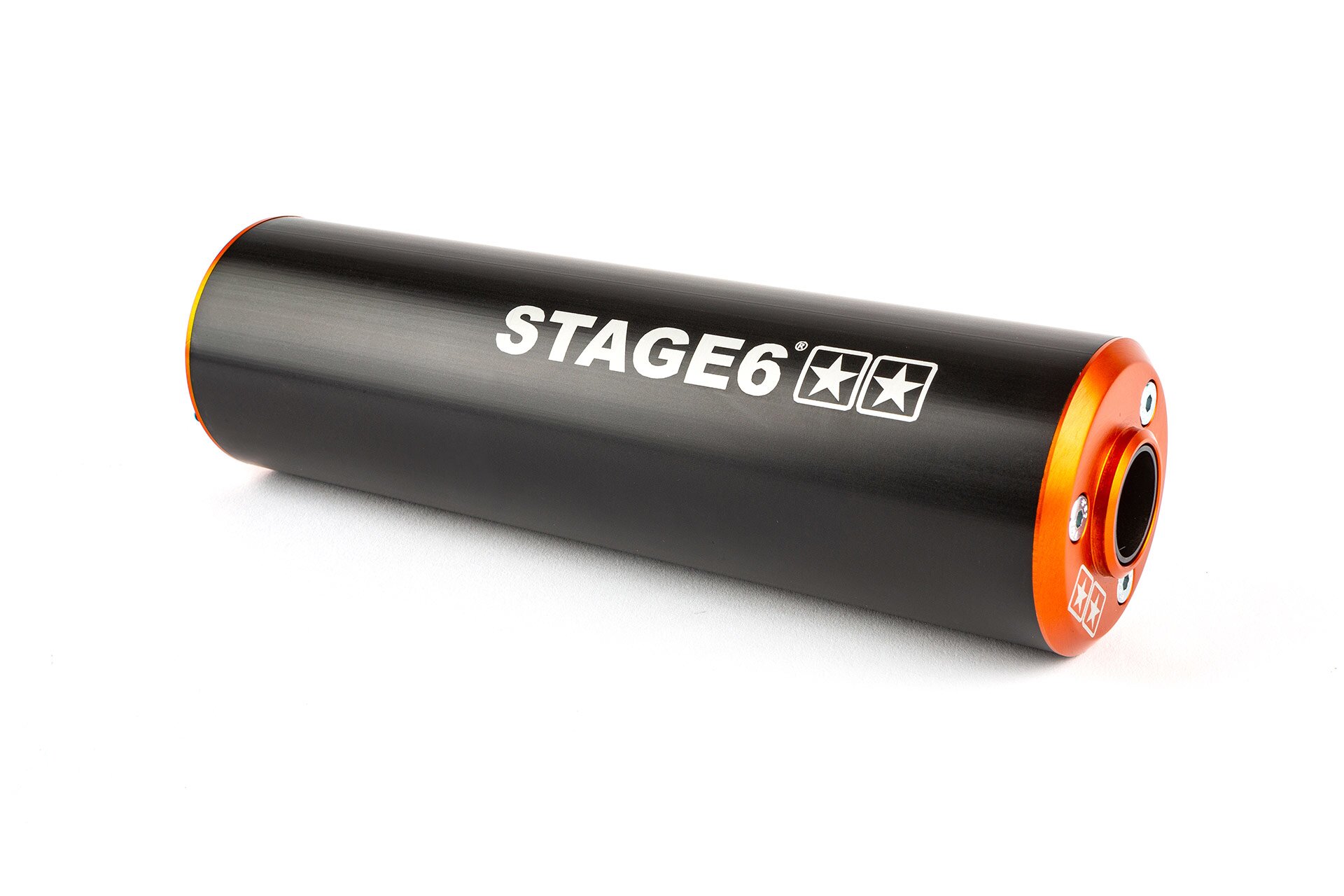 Image of Endschalldämpfer Stage6 50 - 80cc links orange / schwarz