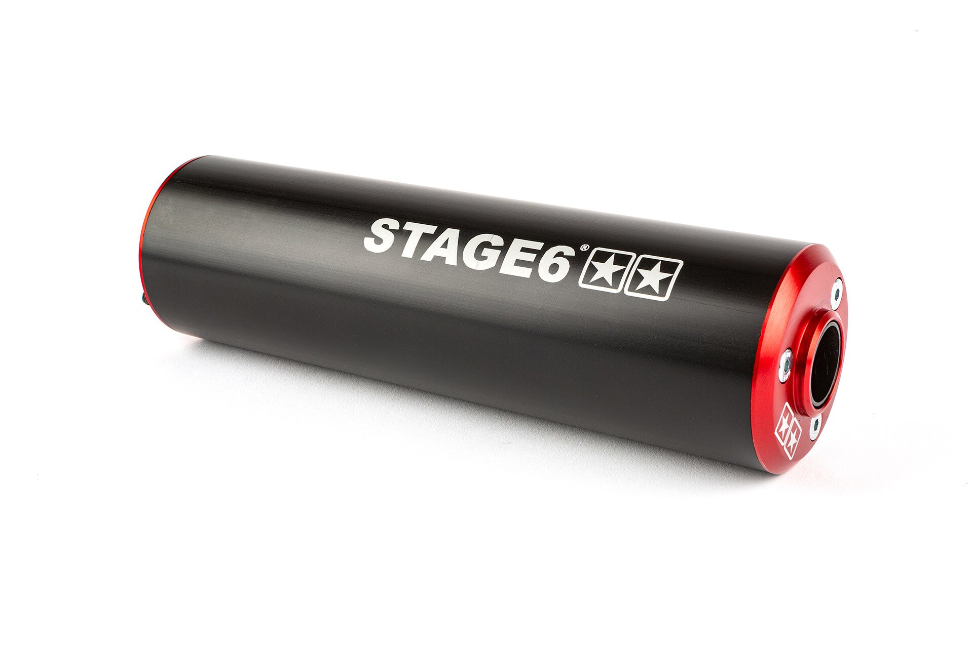 Image of Endschalldämpfer Stage6 50 - 80cc links rot / schwarz