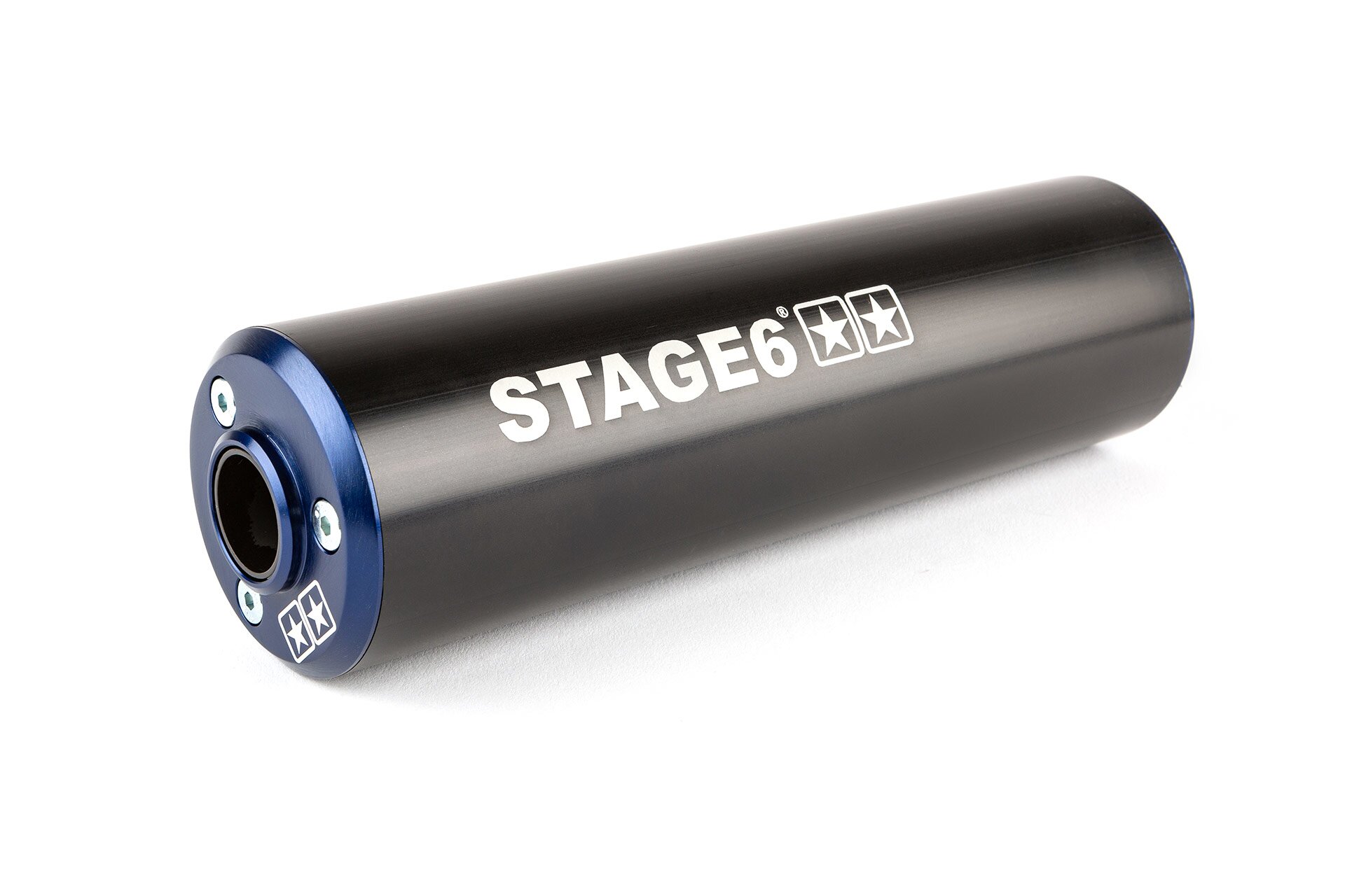 Image of Endschalldämpfer Stage6 50 - 80cc rechts blau / schwarz