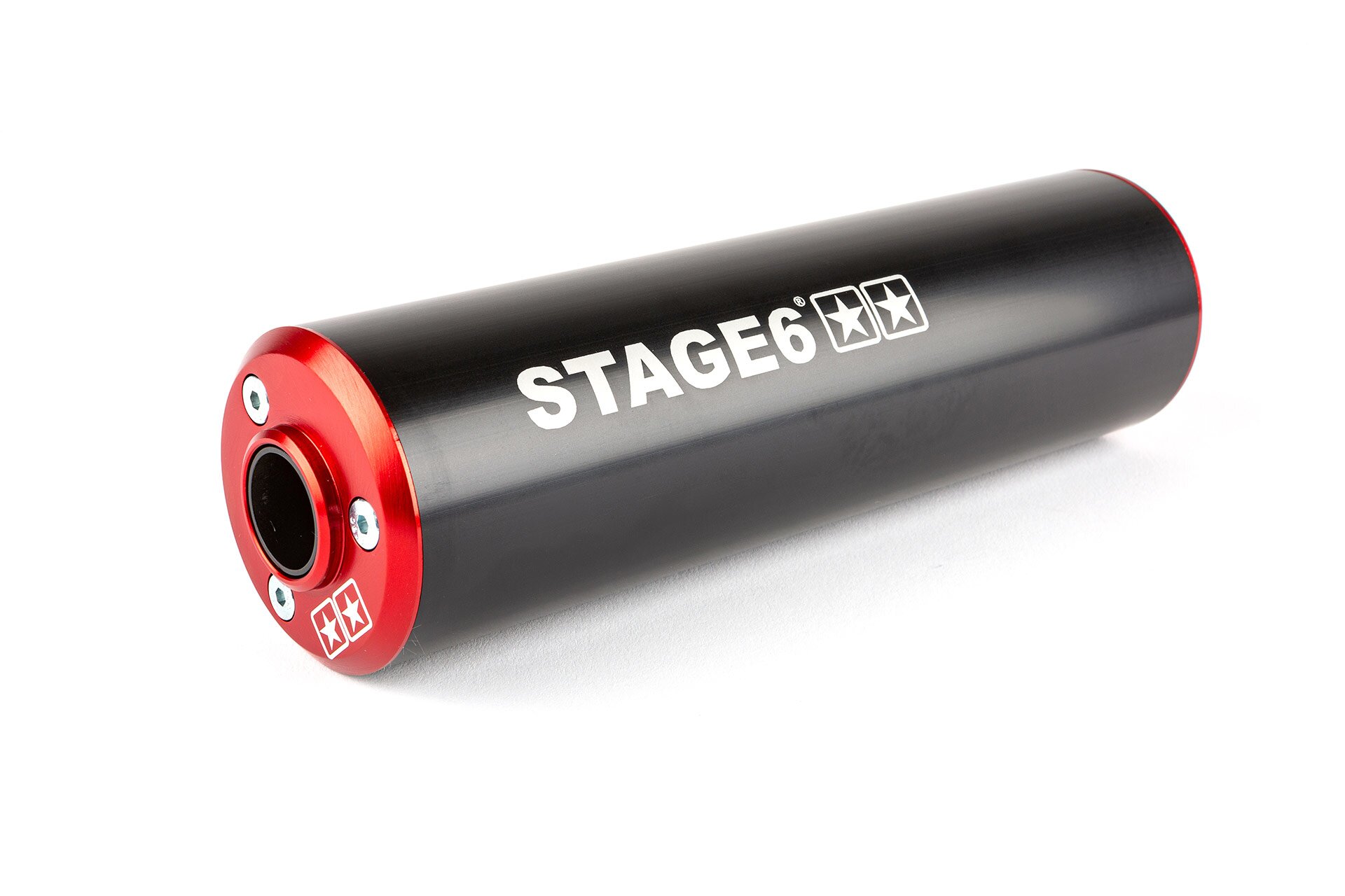 Image of Endschalldämpfer Stage6 50 - 80cc rechts rot / schwarz