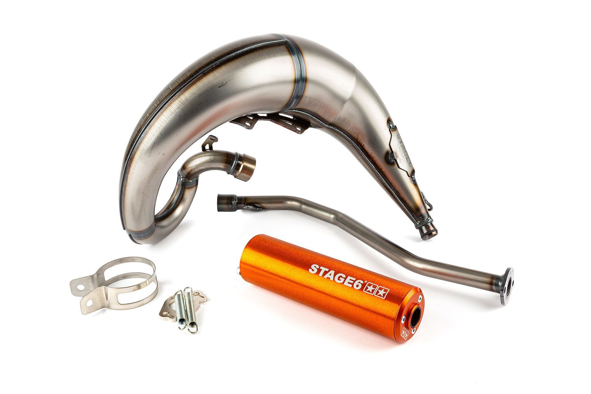 Image of Auspuff Stage6 Streetrace high mount link CNC orange Beta RR -2012
