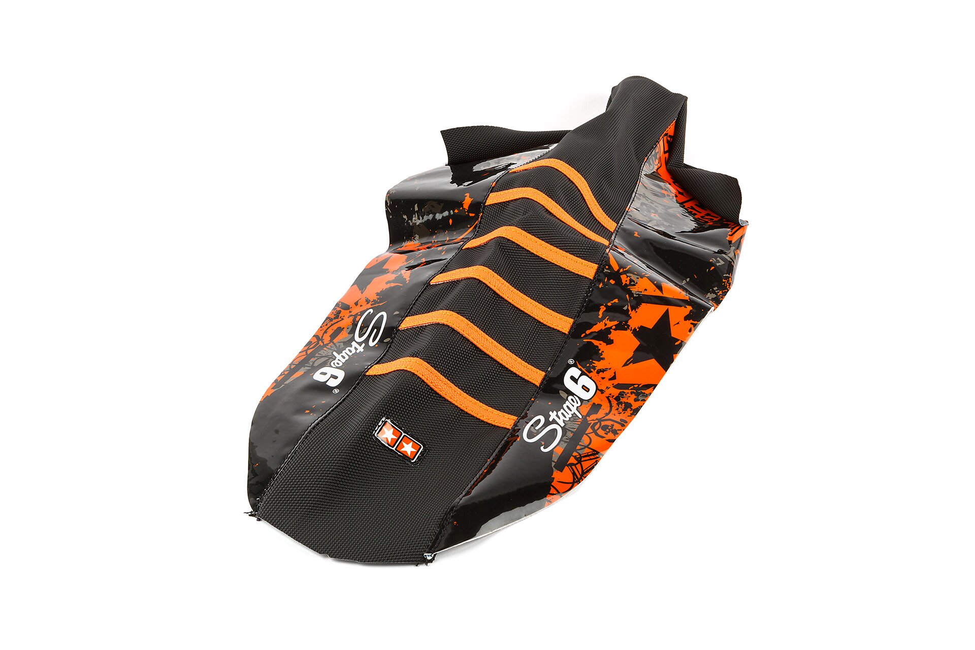 Image of Sitzbezug Yamaha DT Stage6 Full Covering orange / schwarz
