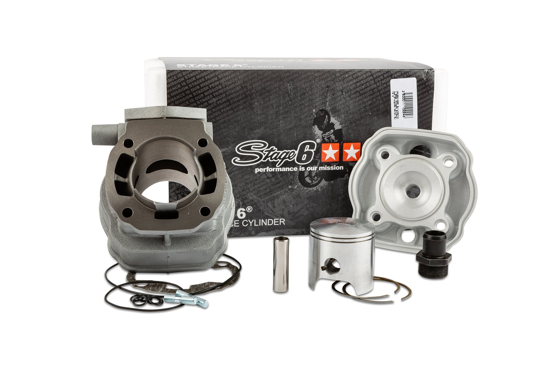 Image of Zylinder Kit Stage6 Streetrace 88ccm Grauguss Derbi Euro 2