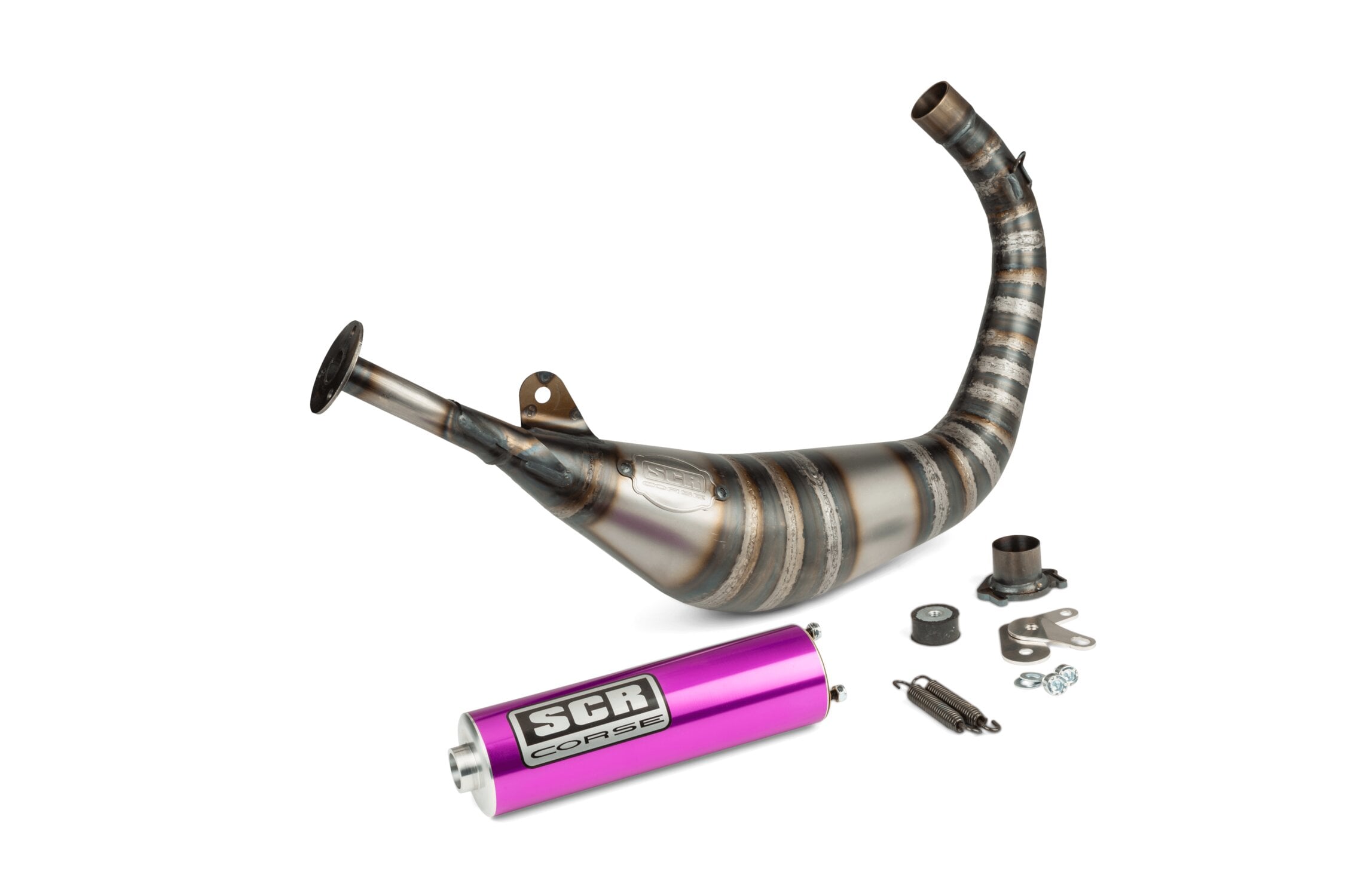Image of Auspuff SCR Corse Racing Line 80-90 Derbi lila