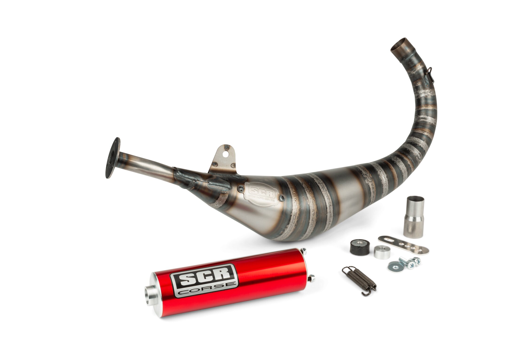 Image of Auspuff SCR Corse Racing Line 80-90 AM6 rot