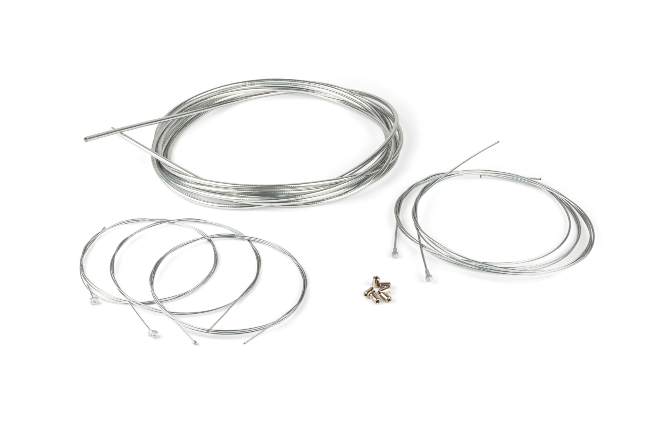 Image of Seilzug Kit komplett chrom Peugeot 103 / MBK 51