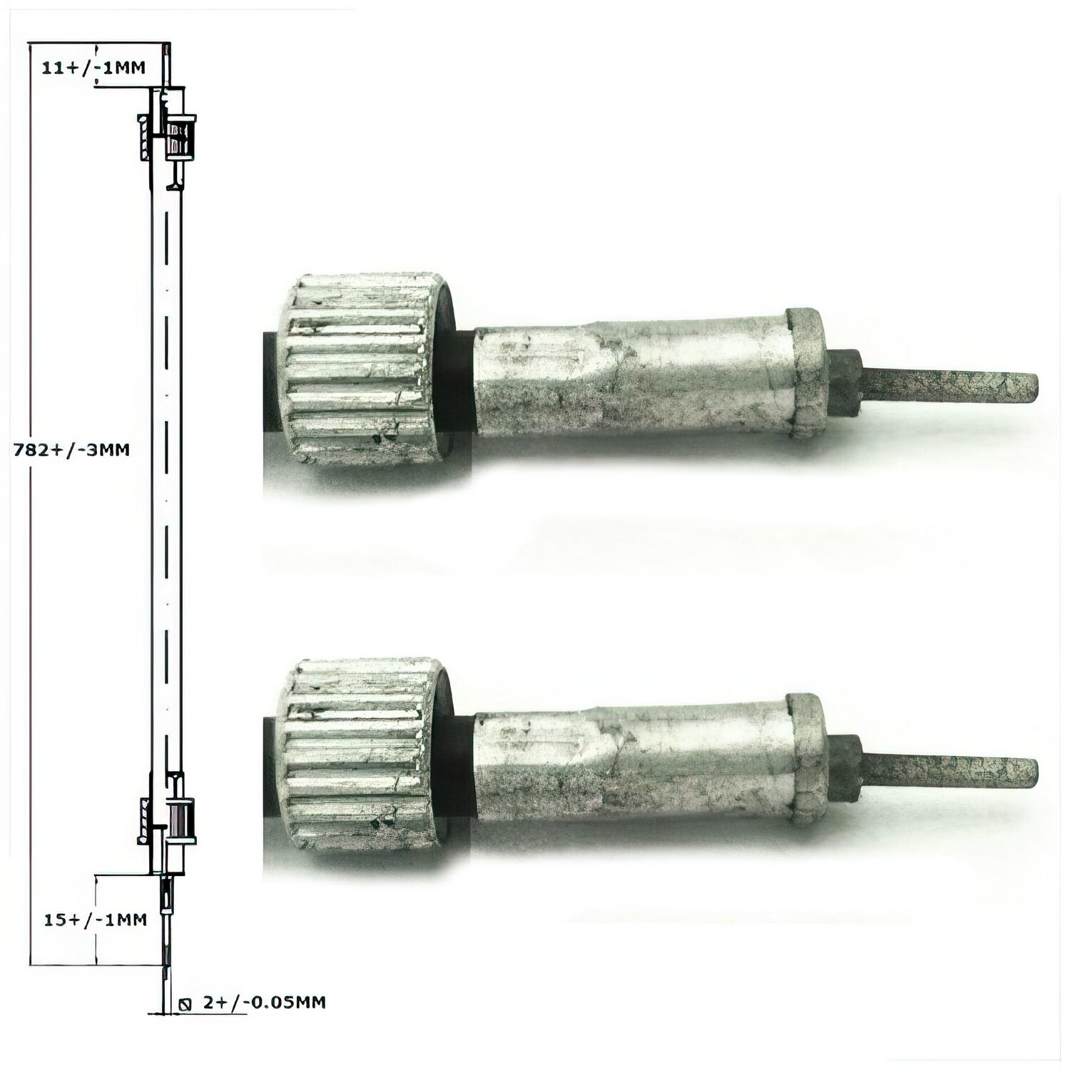 Image of Tachowelle 75cm schwarz