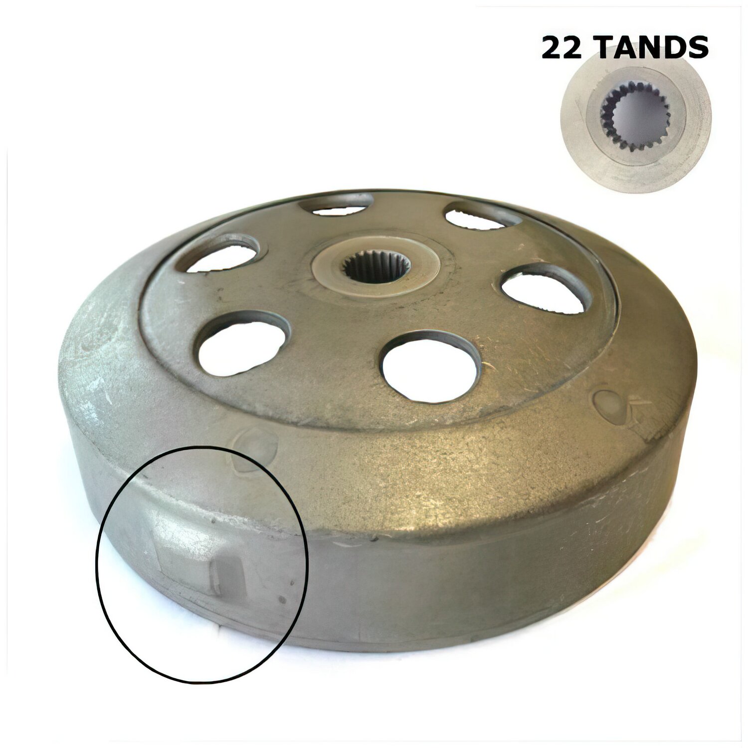 Image of Kupplungsglocke 107mm mit Sensor für DZB GY6 50ccm 4-Takt