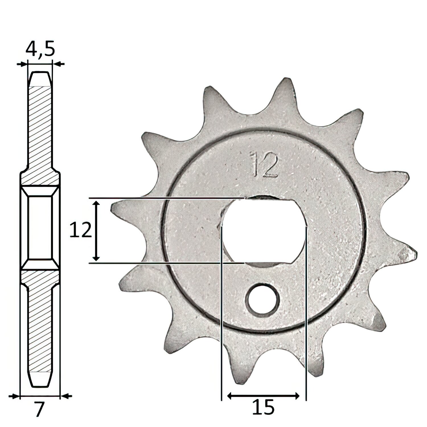 Image of Ritzel IGM Kreidler 3V / 4V (415) 12 Zähne