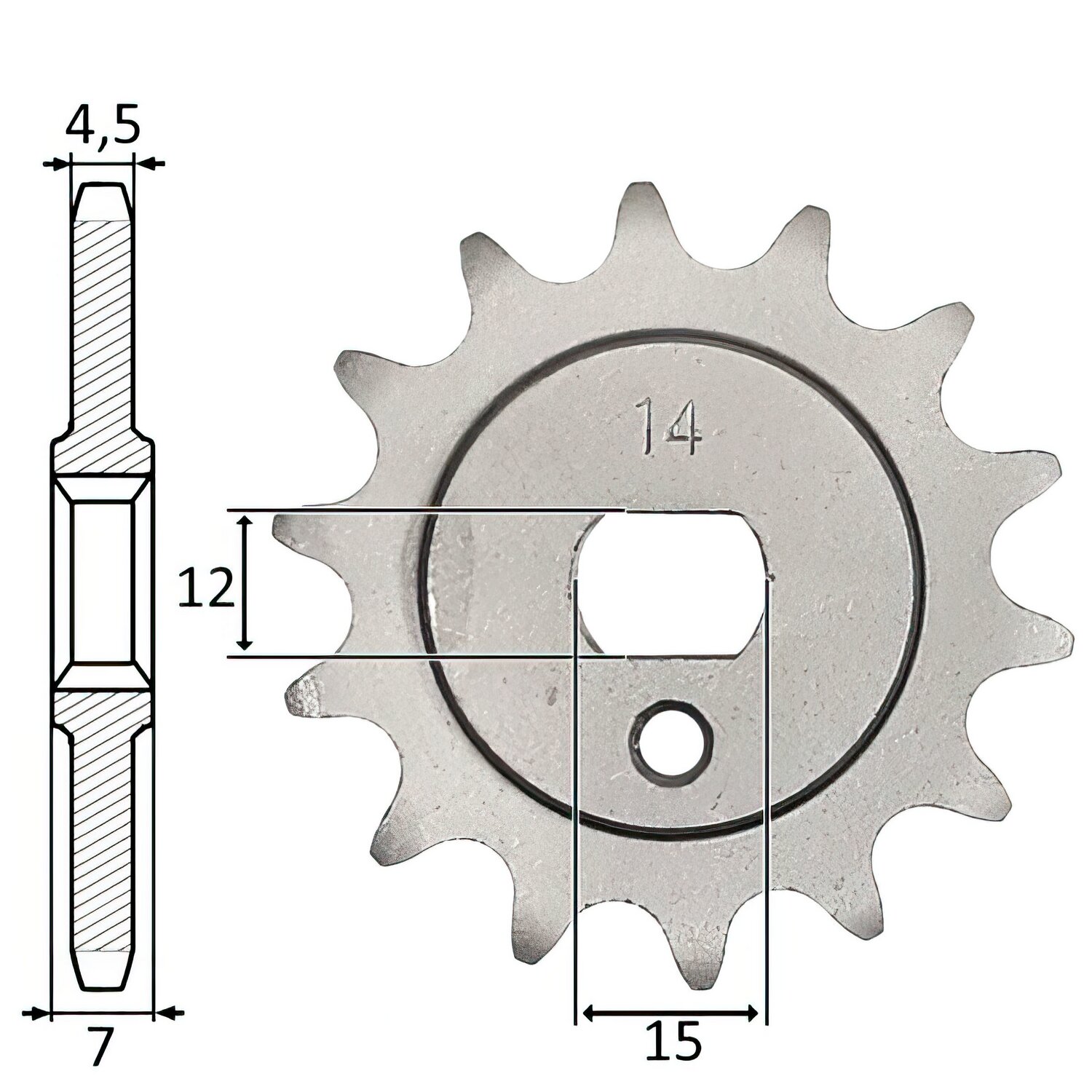 Image of Ritzel IGM Kreidler 3V / 4V (415) 14 Zähne