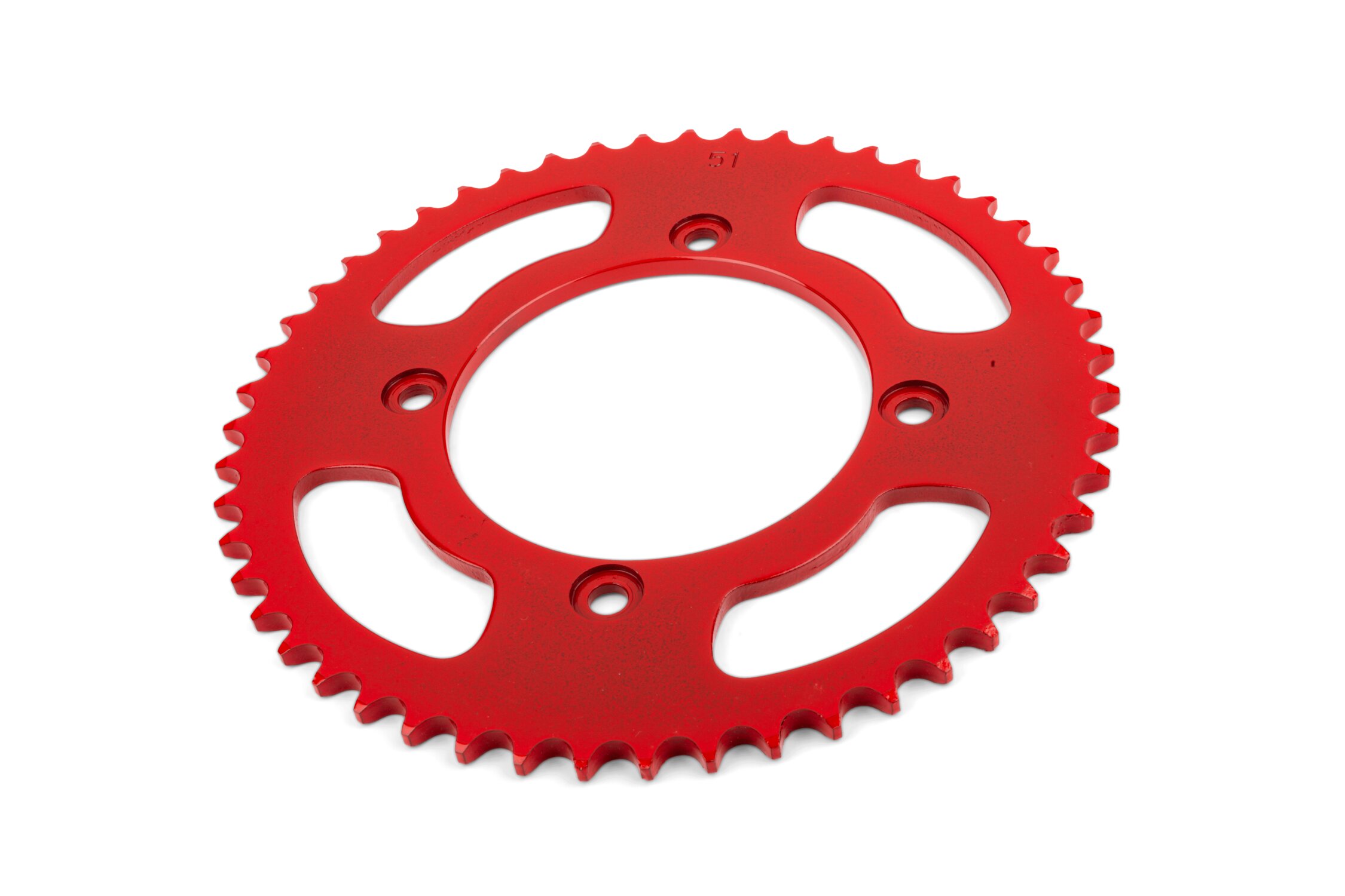 Image of Kettenrad 51 Zähne - 420 D. 100mm rot Beta RR