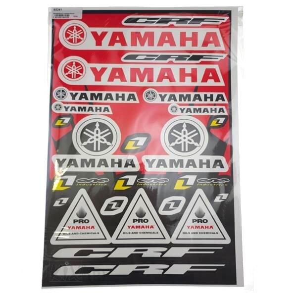 Image of Aufkleber Bogen Yamaha rot