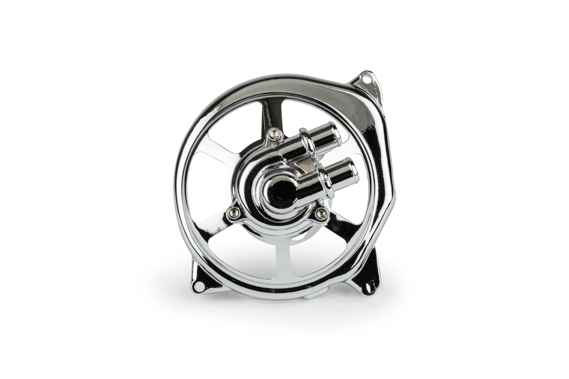 Image of Wasserpumpendeckel STR8 Extreme Cut Minarelli LC m. Lager chrom