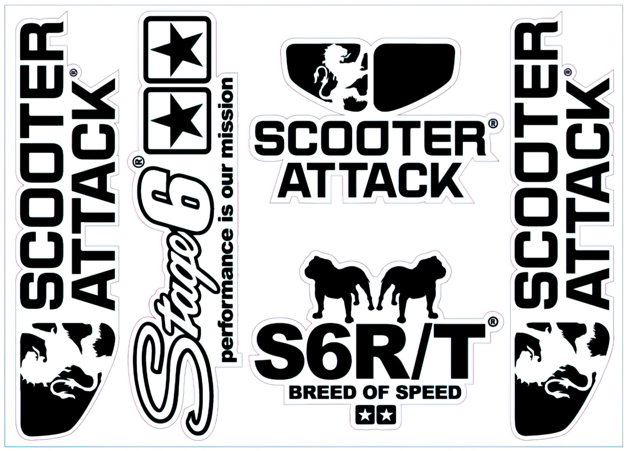 Image of Scooter-Attack Aufkleber 140x100mm