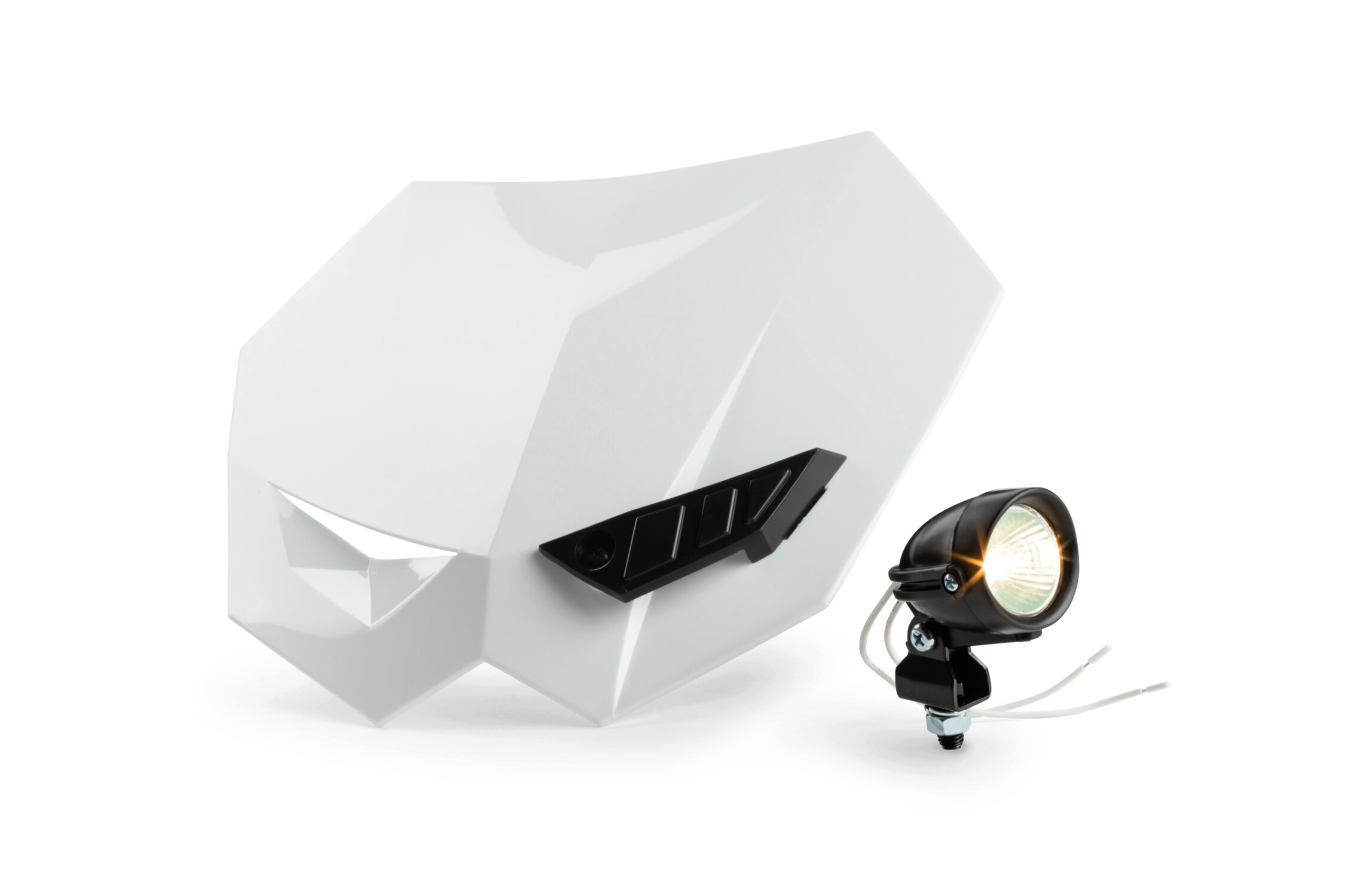 Image of Lichtmaske Motocross + Zusatzleuchte Weiß