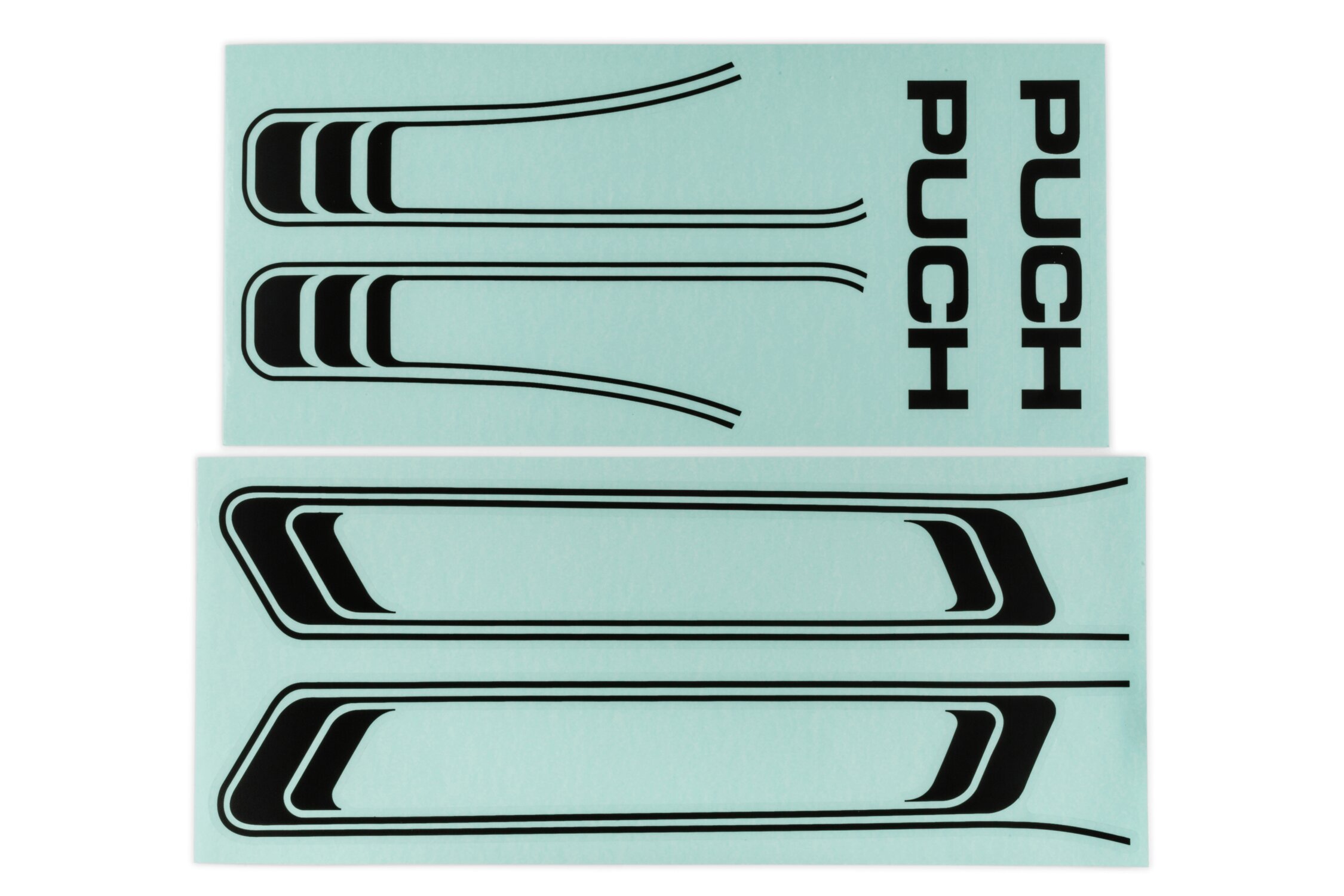 Image of Aufkleber Puch Maxi (x6) PVC schwarz