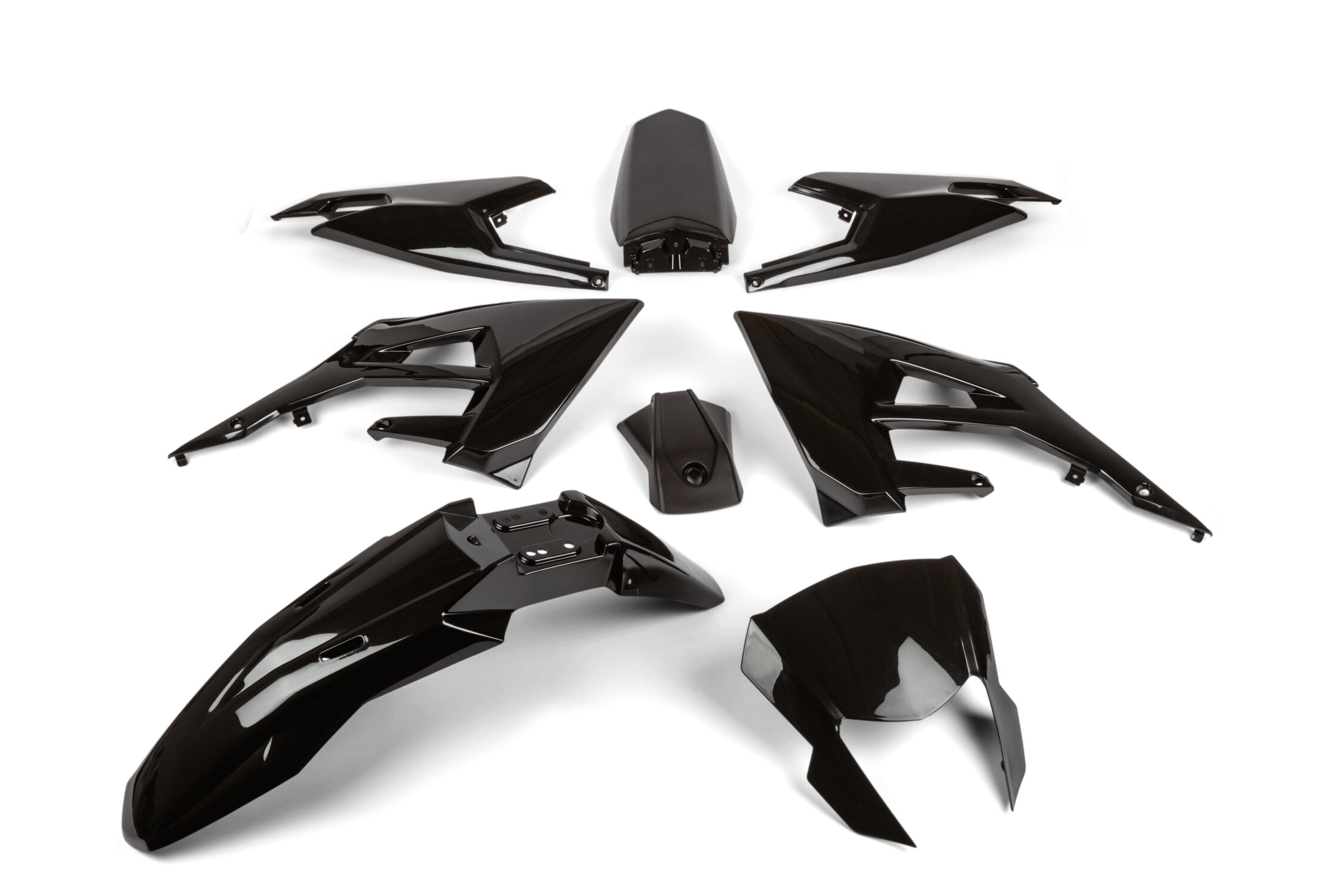Image of Verkleidungskit 8 Teile schwarz Derbi X-Treme ab 2018