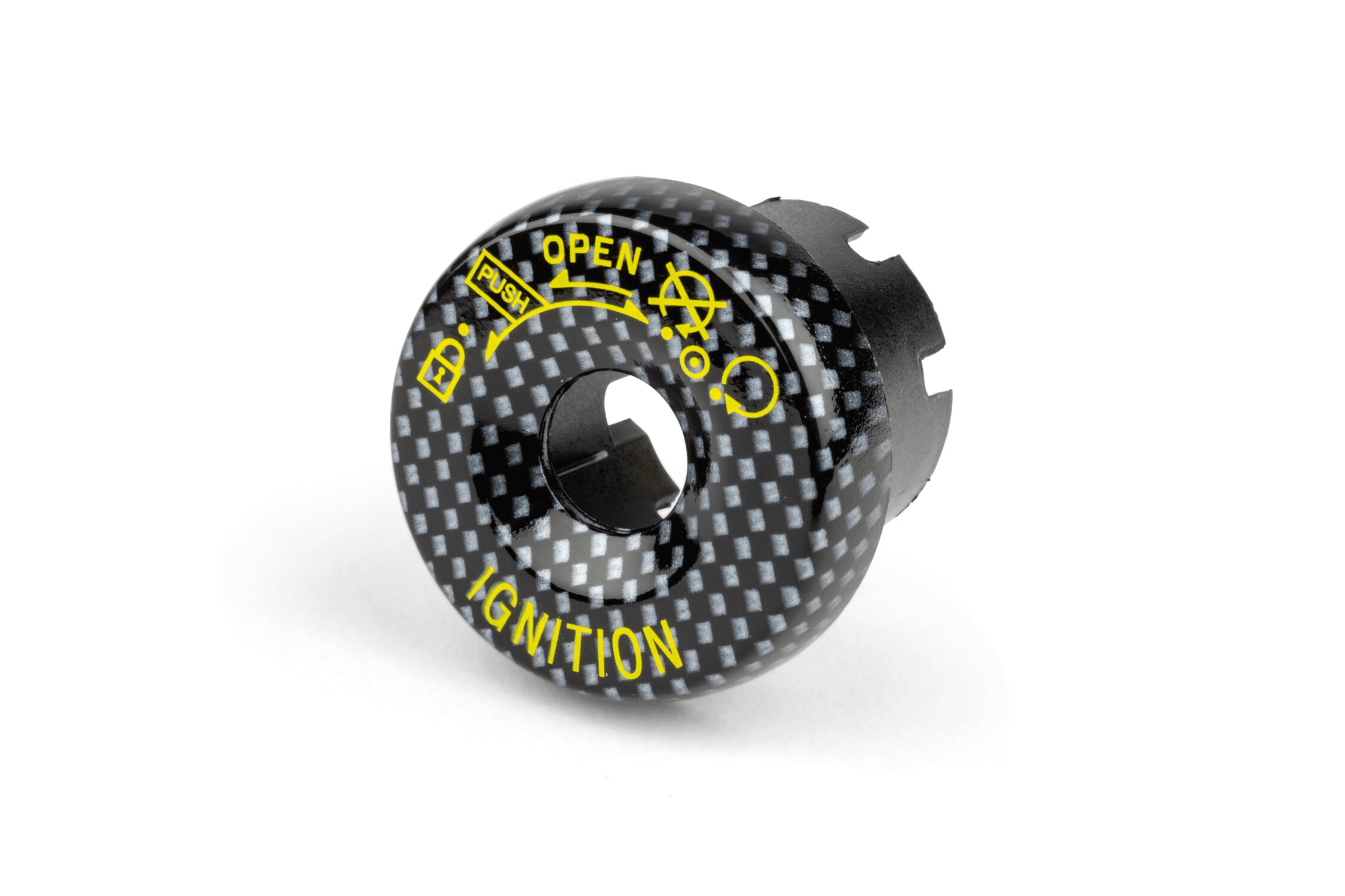 Image of Dekokappe Zündschloss STR8 MBK / Yamaha Roller carbon look