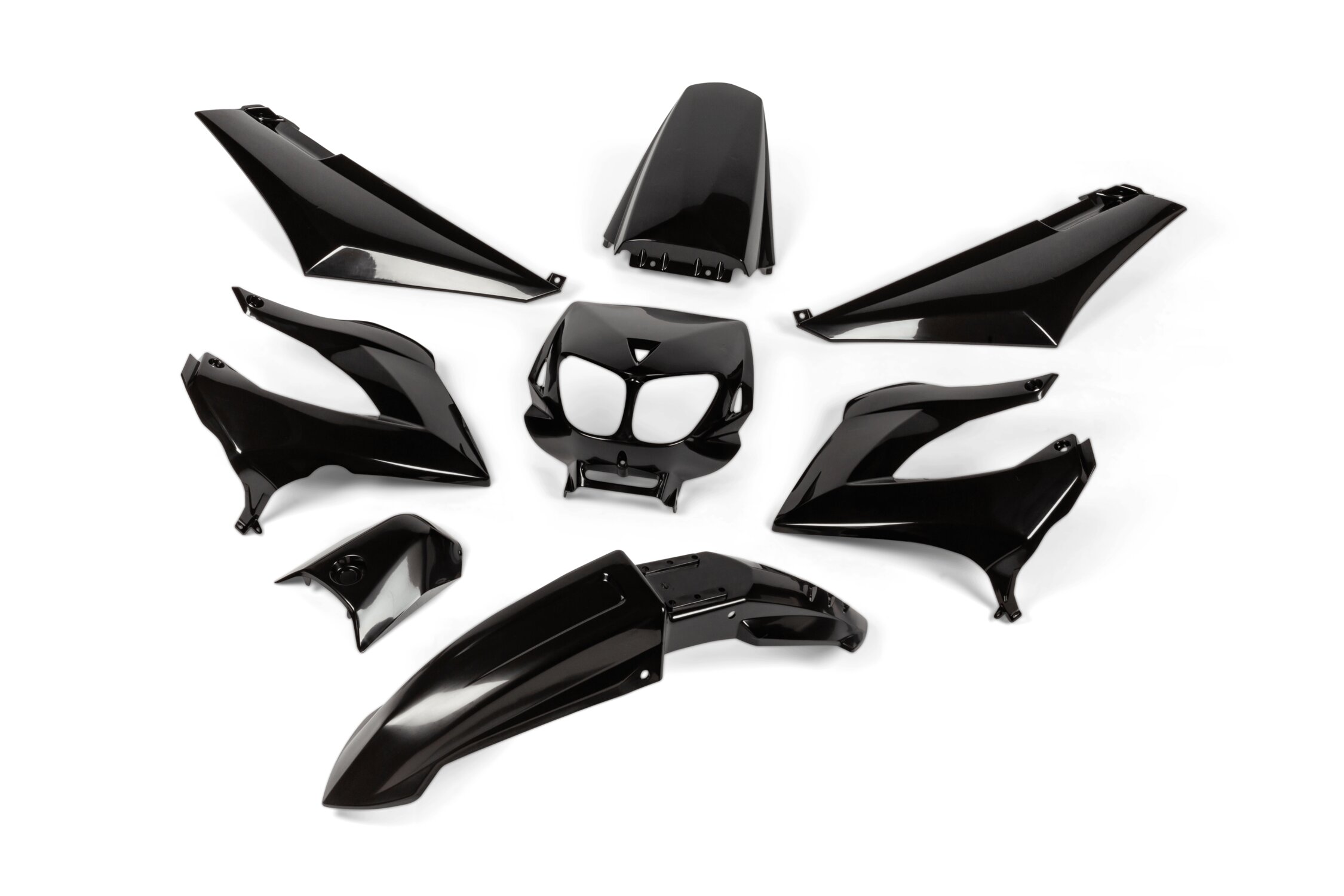 Image of Verkleidungskit 8 Teile schwarz Derbi X-treme bis 2011