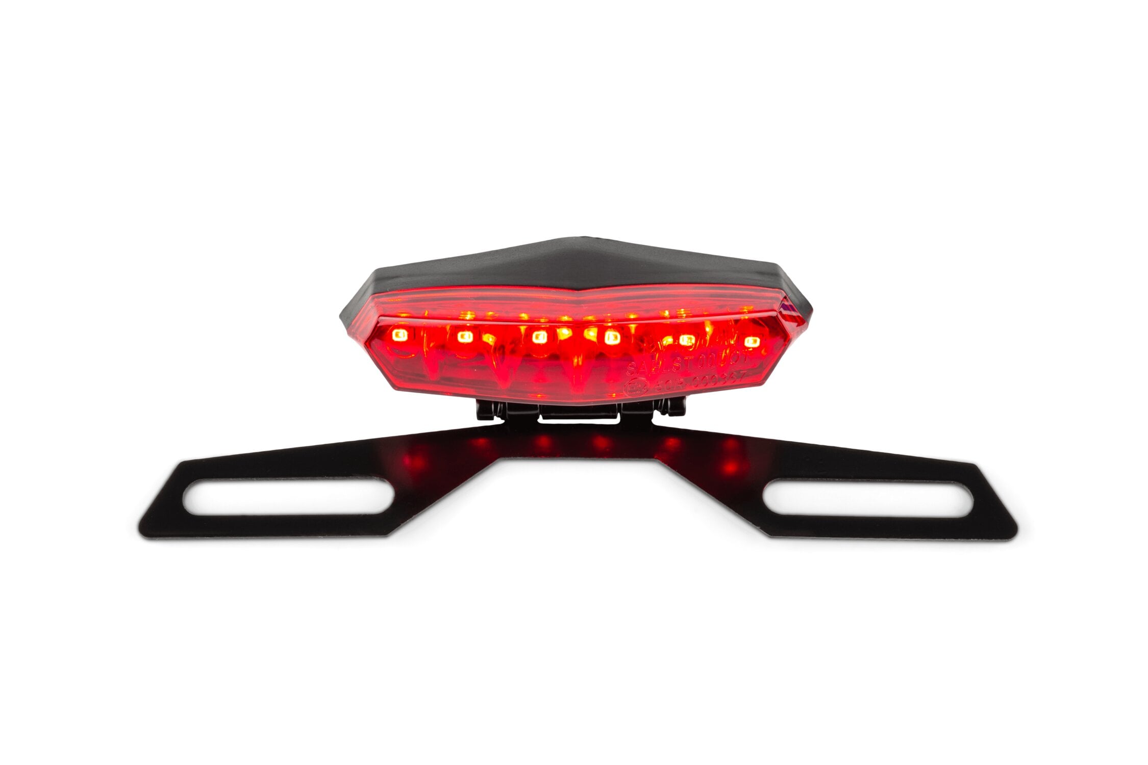 Image of Rücklicht LED Hexagonal Rot mit Kennzeichenhalter